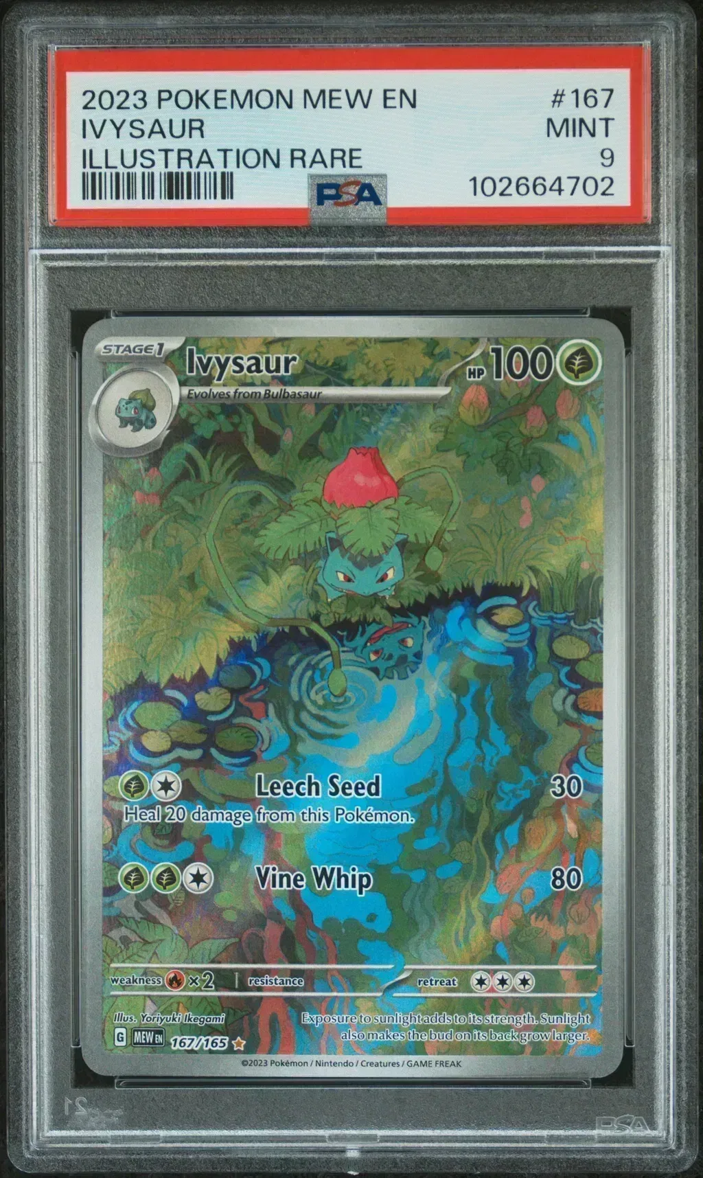 2023 #167 Ivysaur PSA 9 Mew En-151