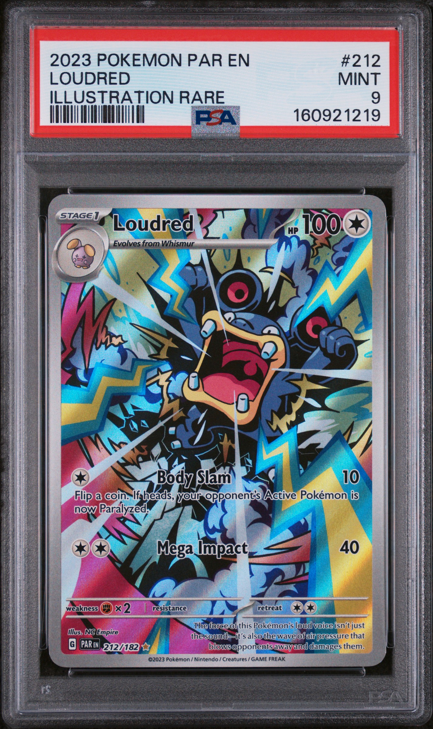 Loudred card artwork