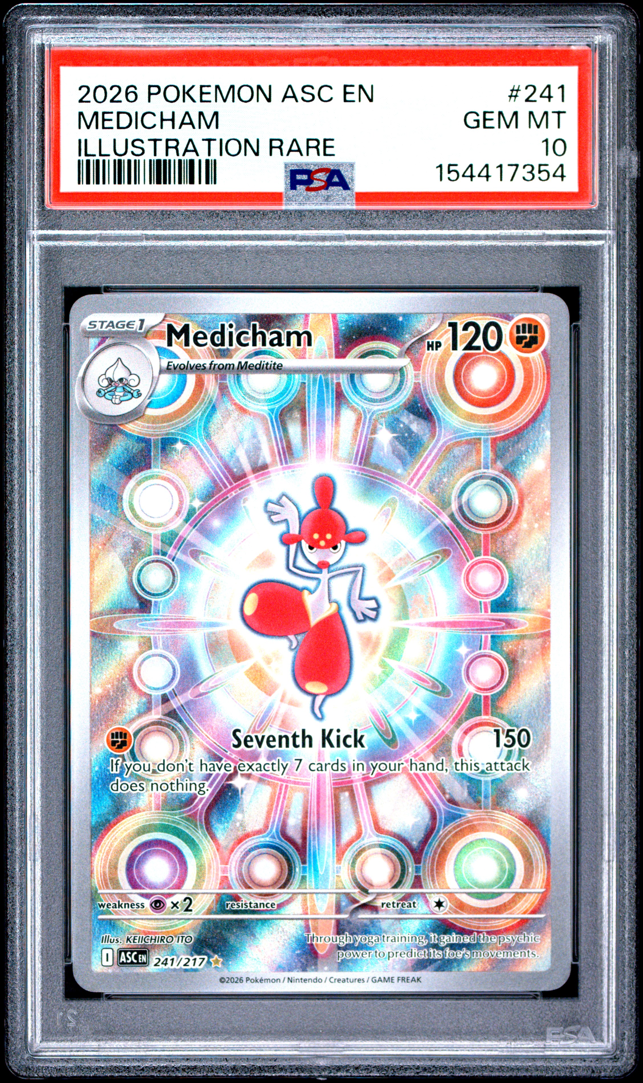 Medicham card artwork