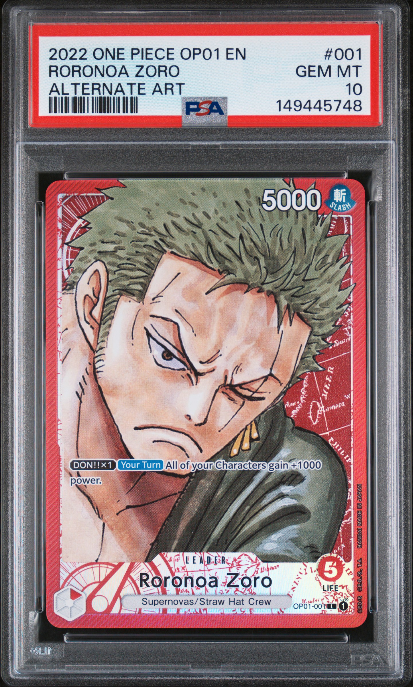 Roronoa Zoro card artwork
