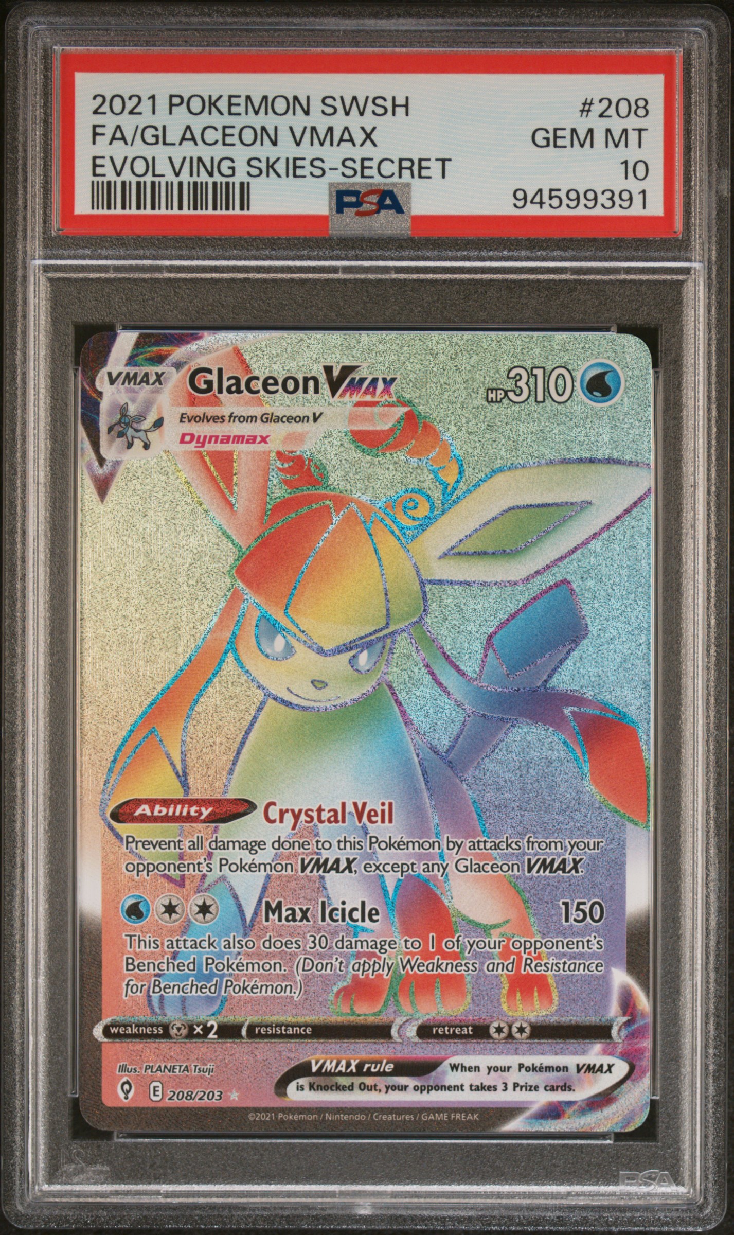 Full Art/Glaceon Vmax card artwork