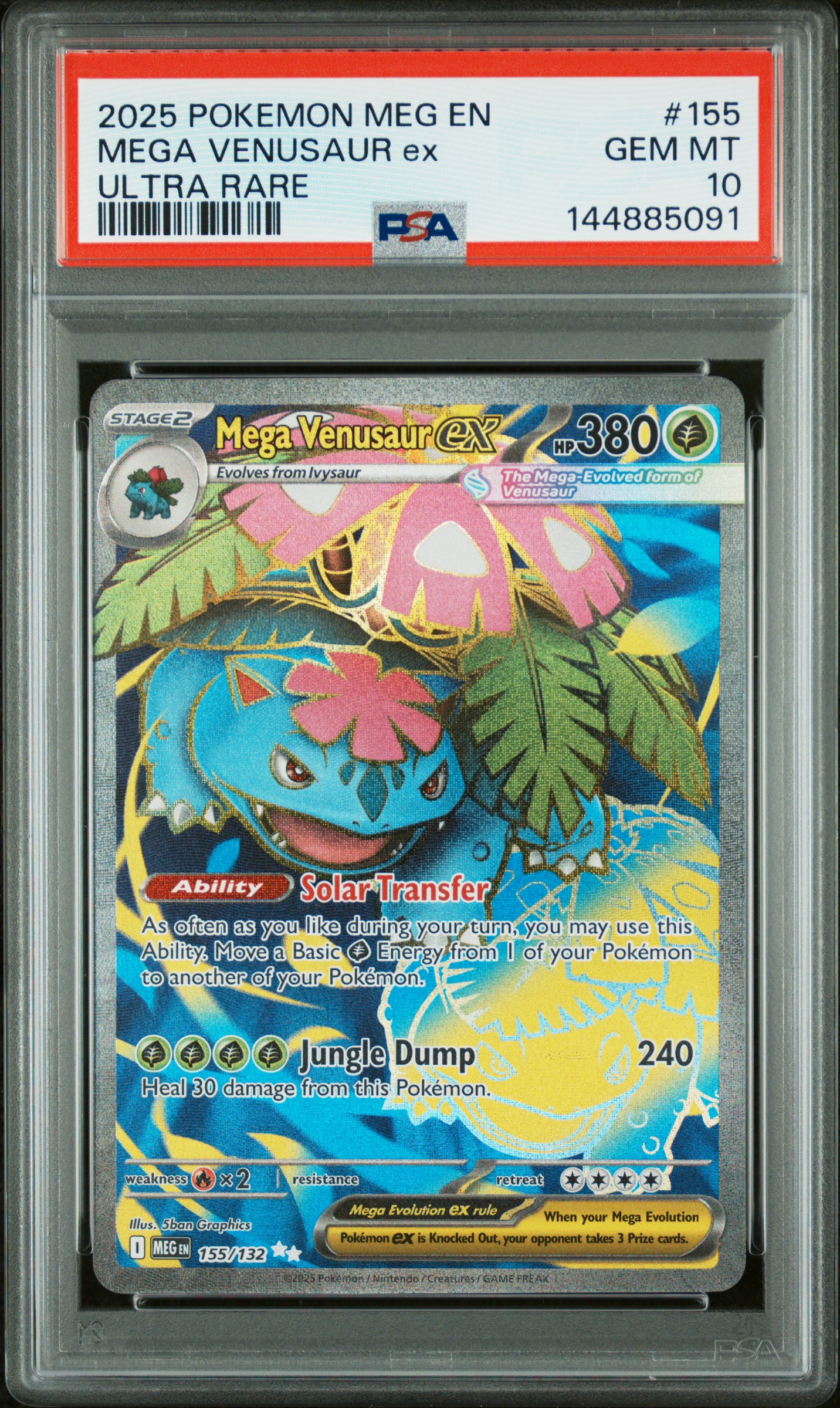 Mega Venusaur EX card artwork