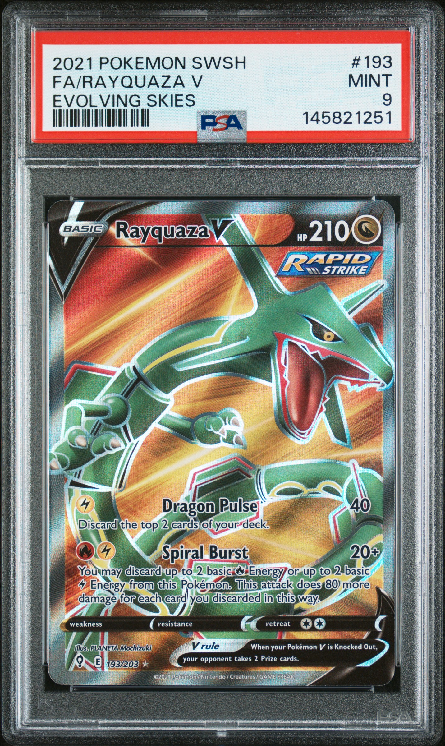 Full Art/Rayquaza V card artwork