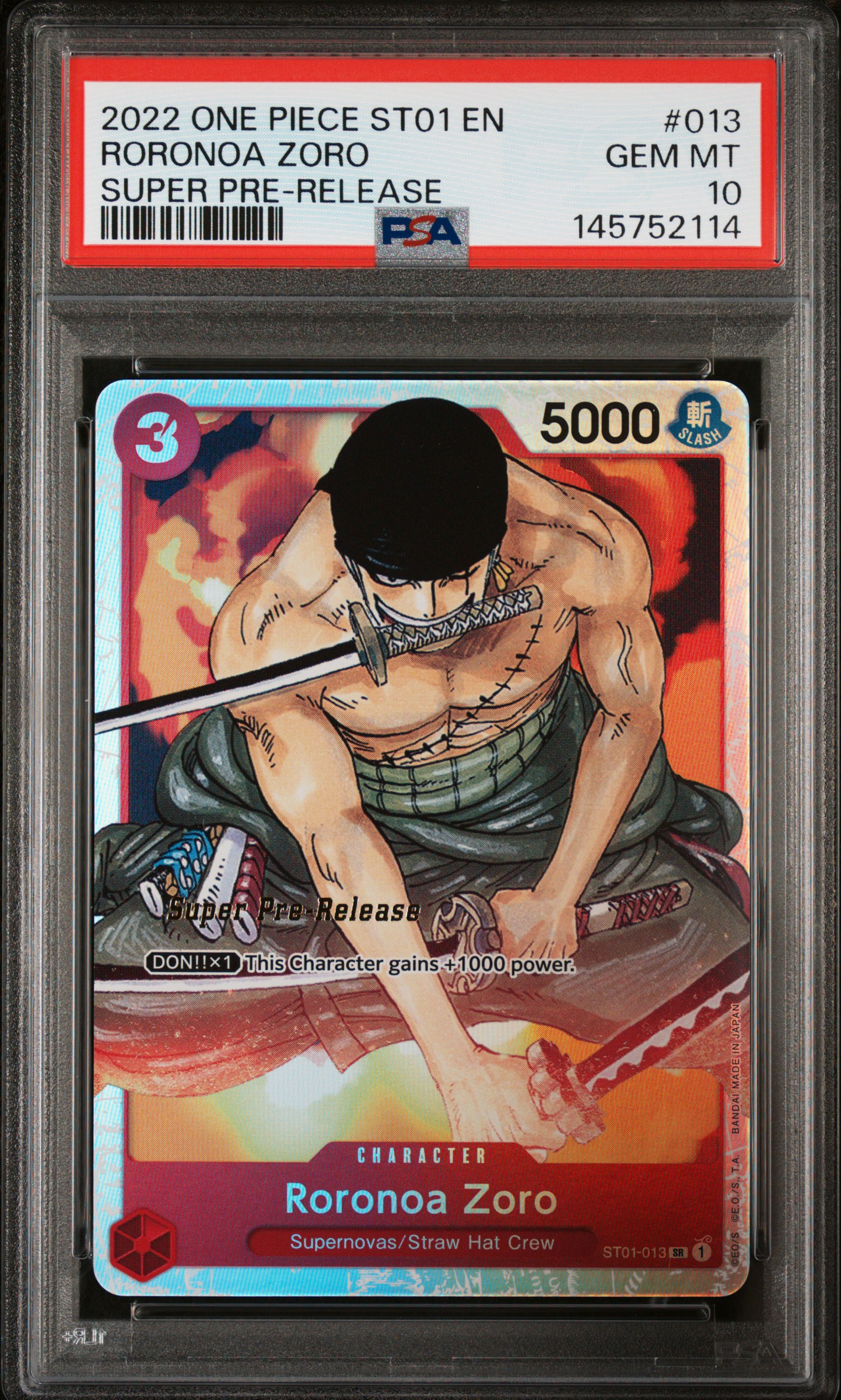Roronoa Zoro card artwork