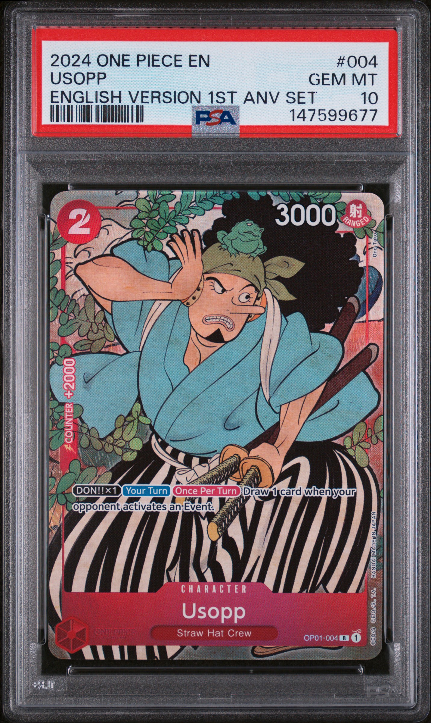 Usopp card artwork