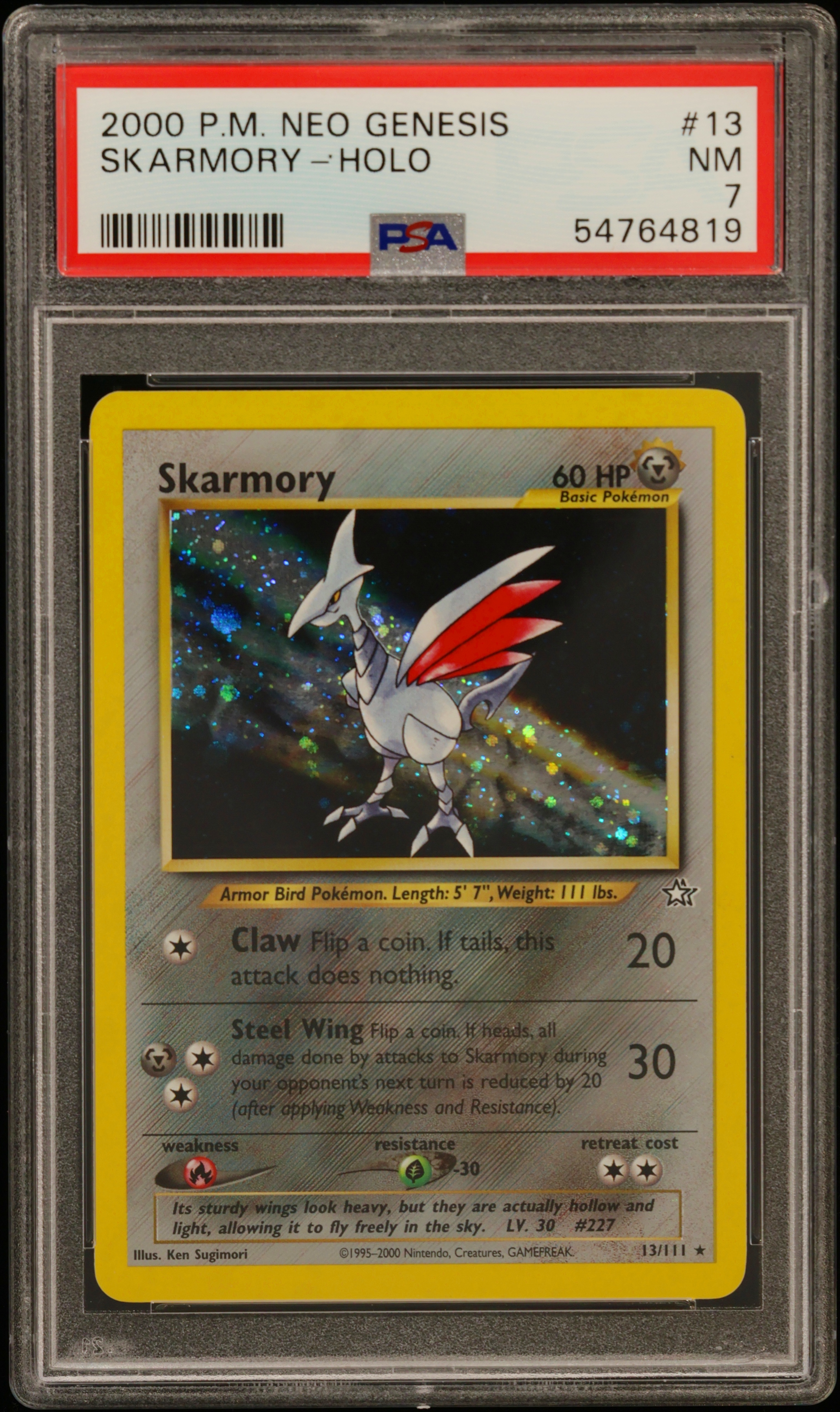 Skarmory-Holo card artwork