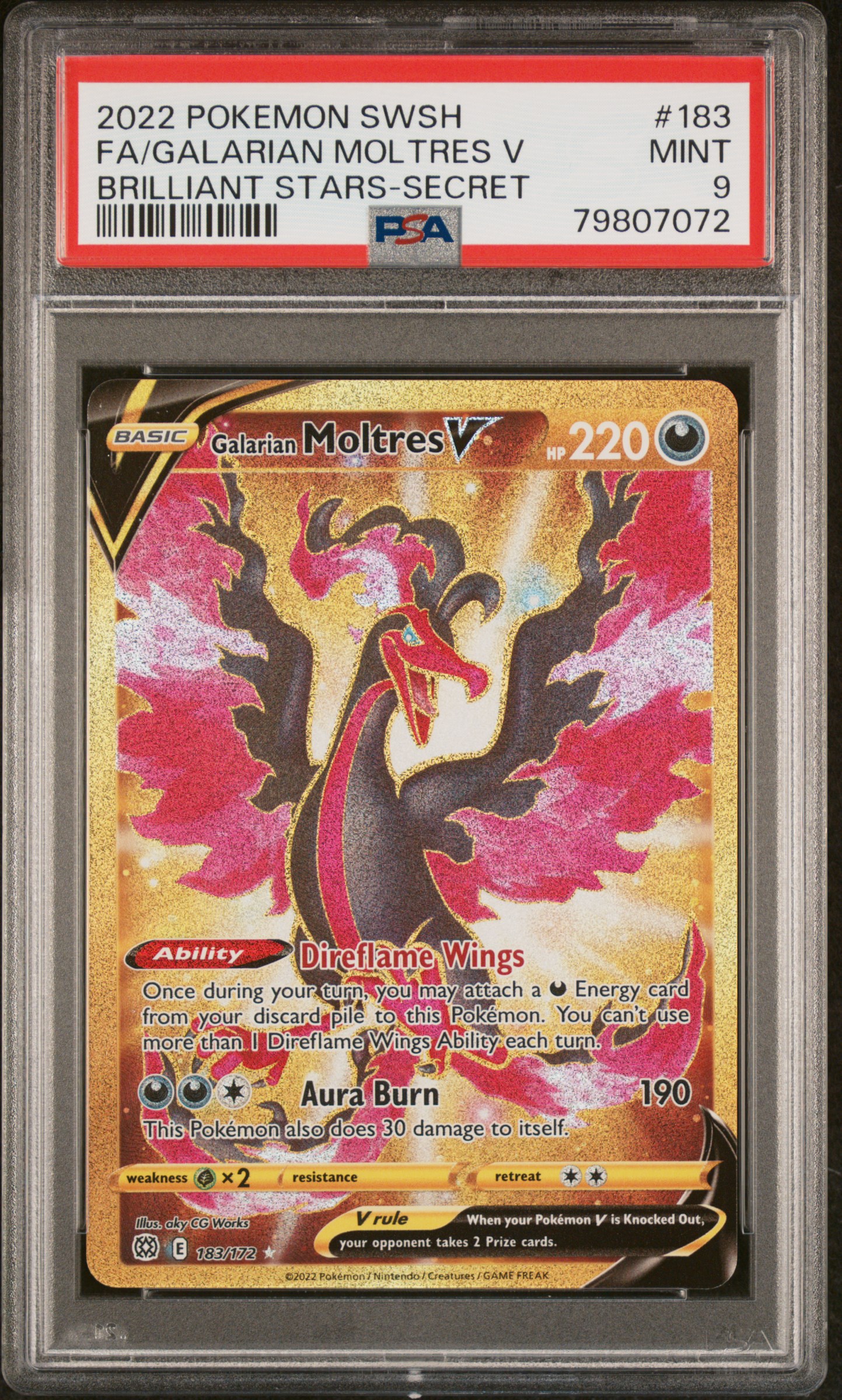 Full Art/Galarian Moltres V card artwork