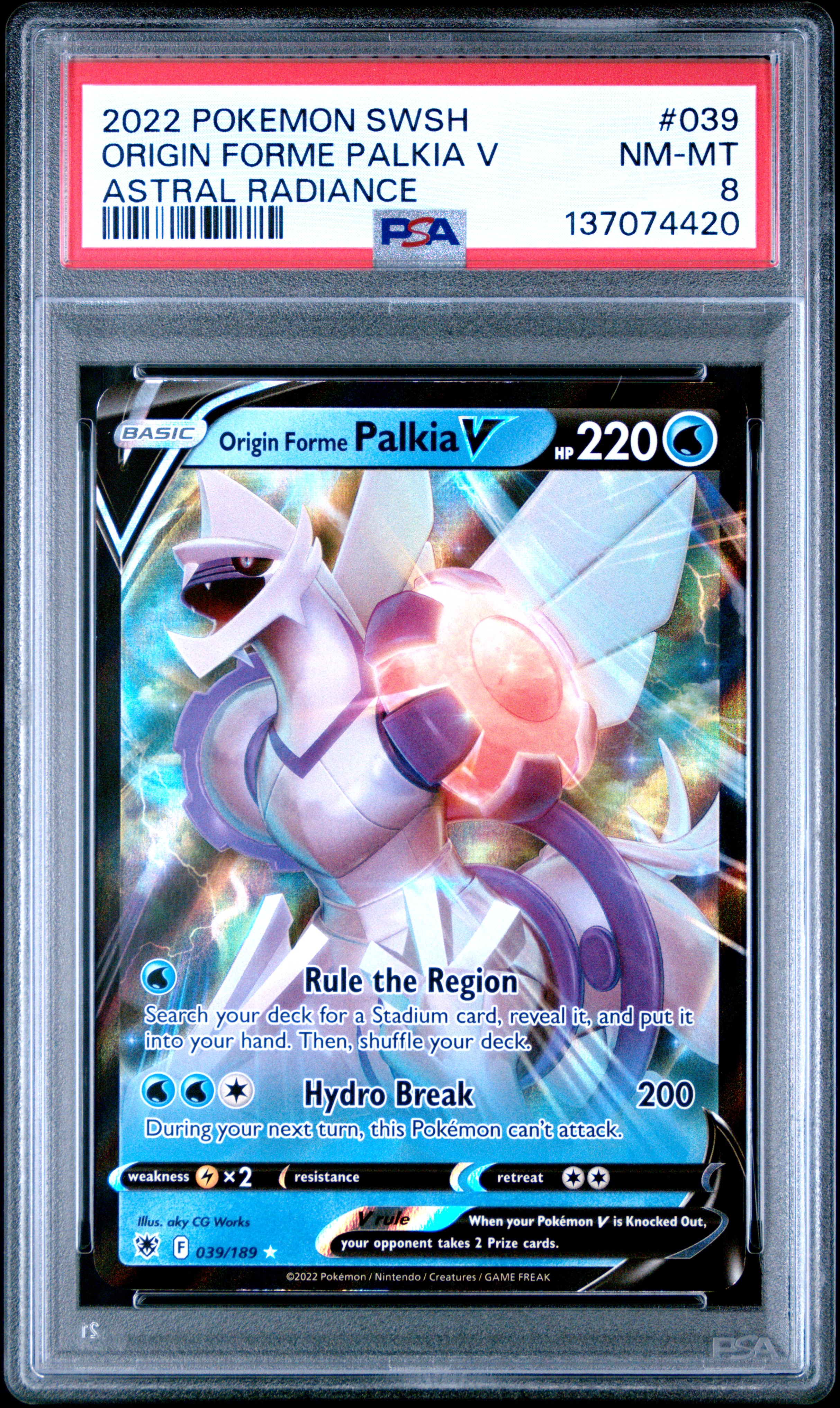 Origin Forme Palkia V card artwork