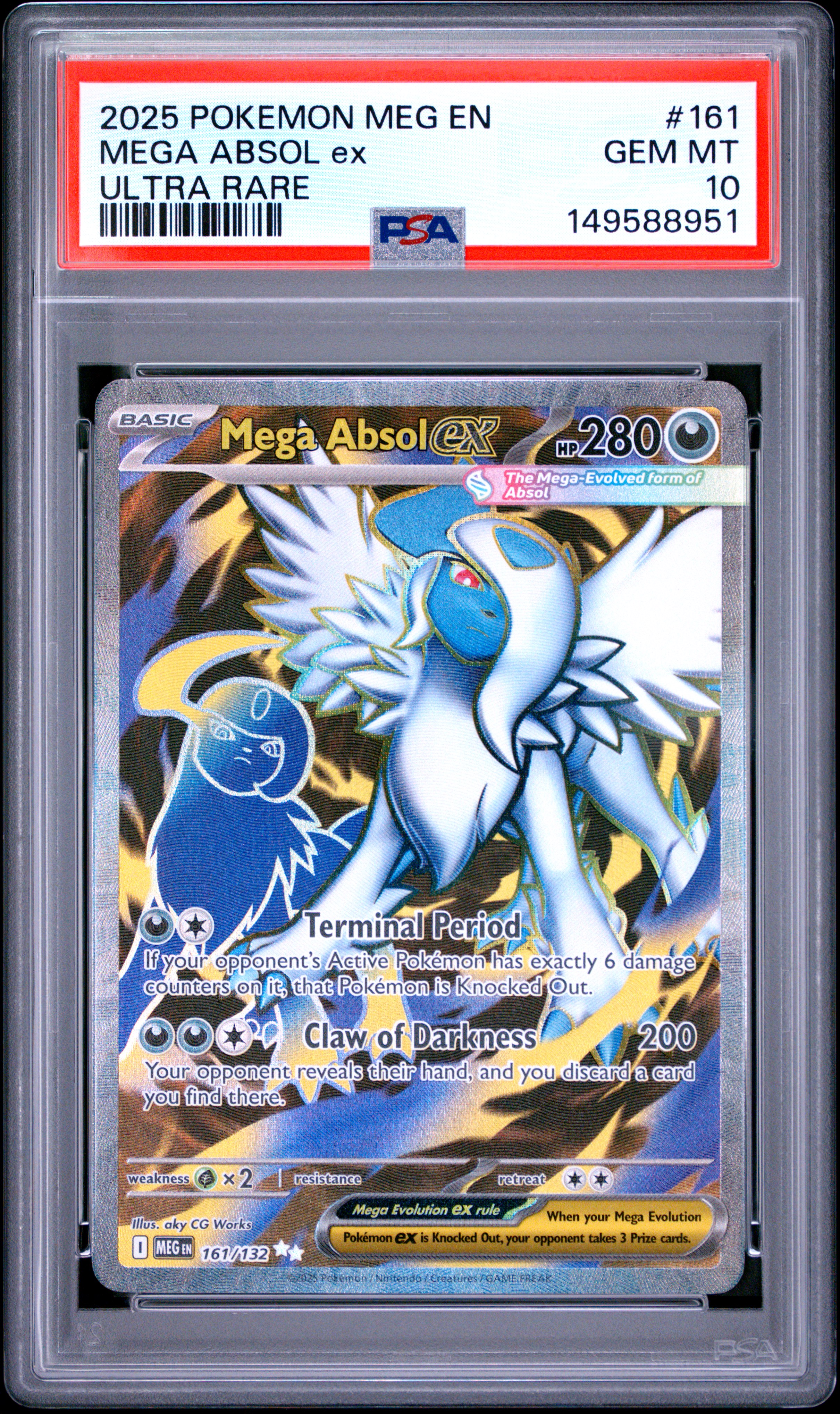 Mega Absol EX card artwork