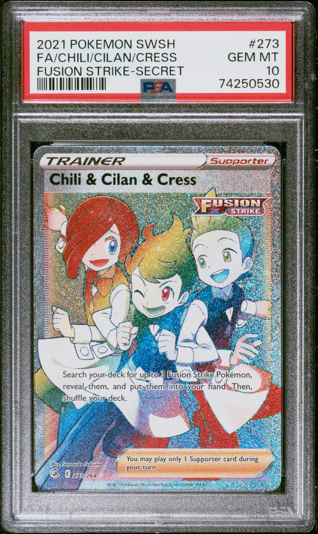 Full Art/Chili & Cilan & Cress card artwork