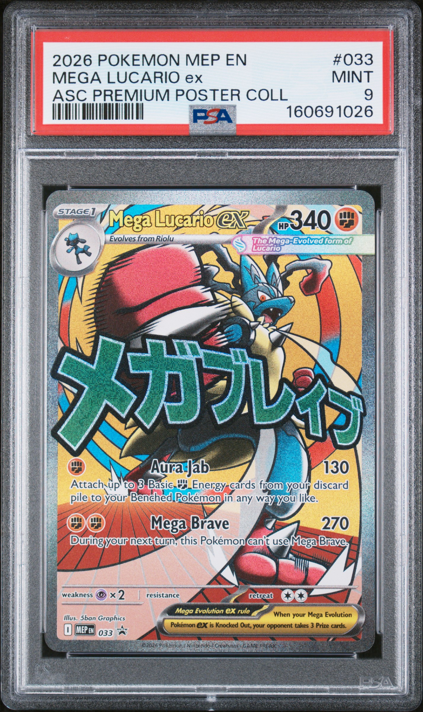 Mega Lucario ex card artwork