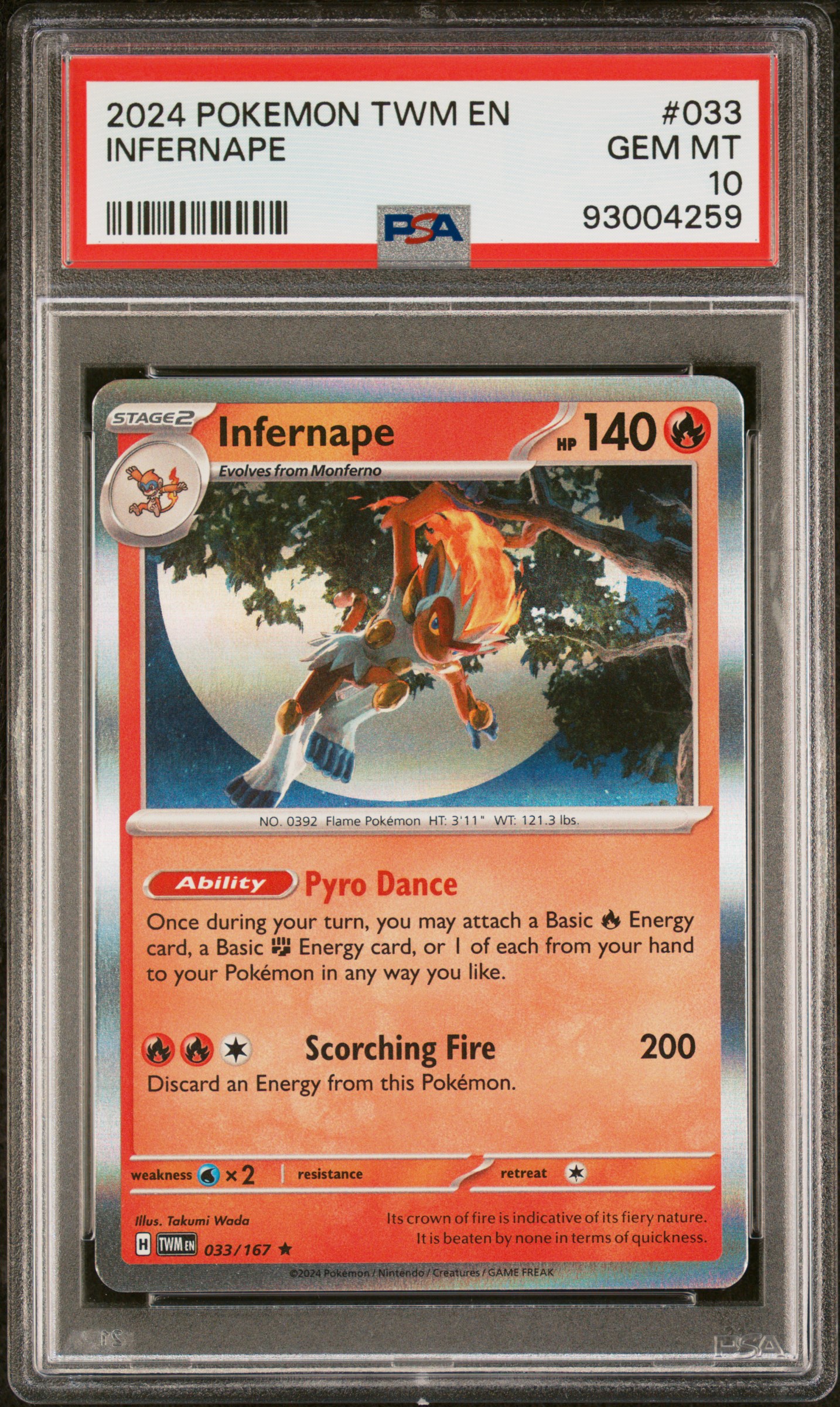 Infernape card artwork