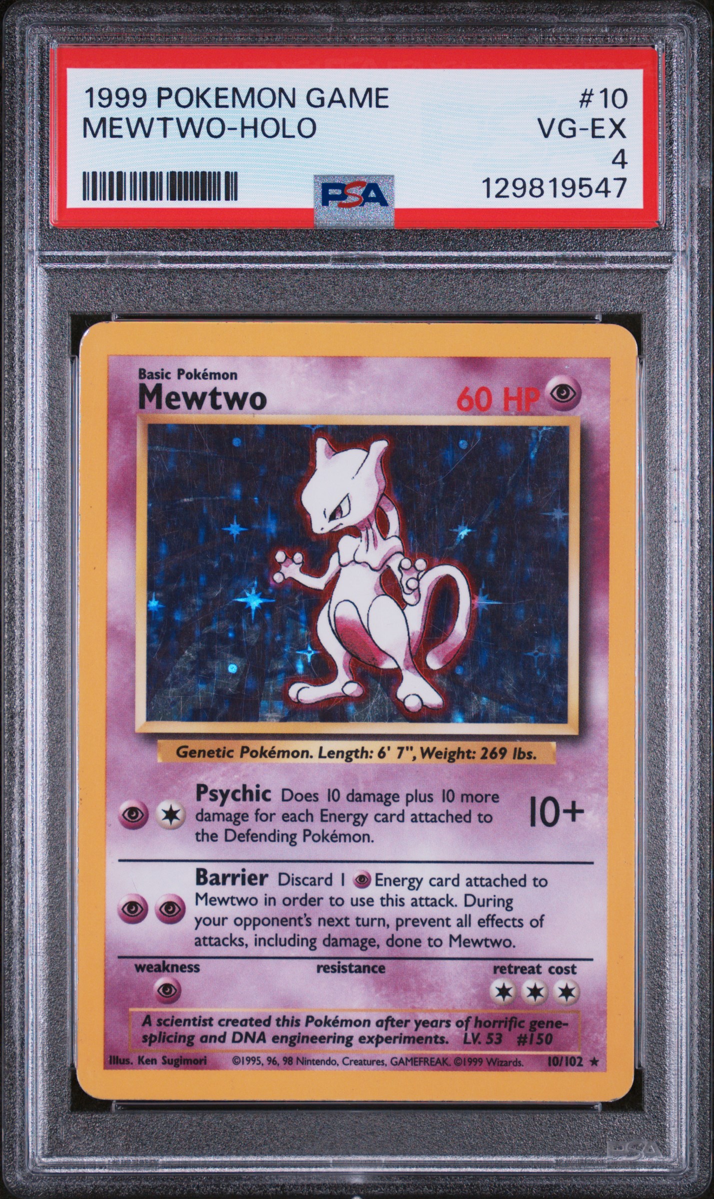 Mewtwo-Holo card artwork
