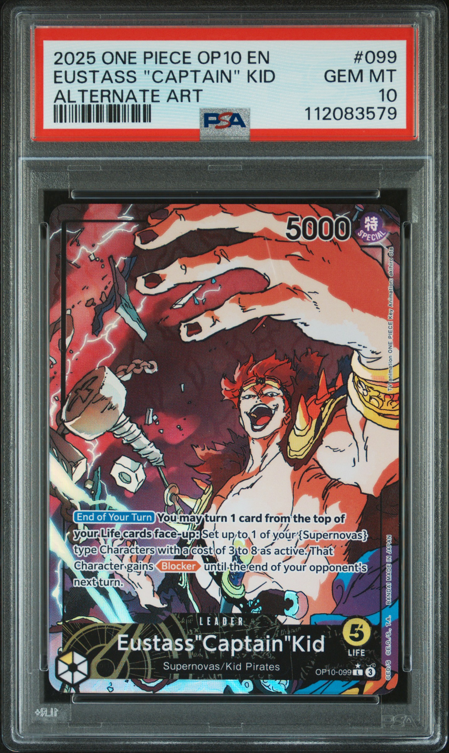 Eustass "Captain" Kid card artwork