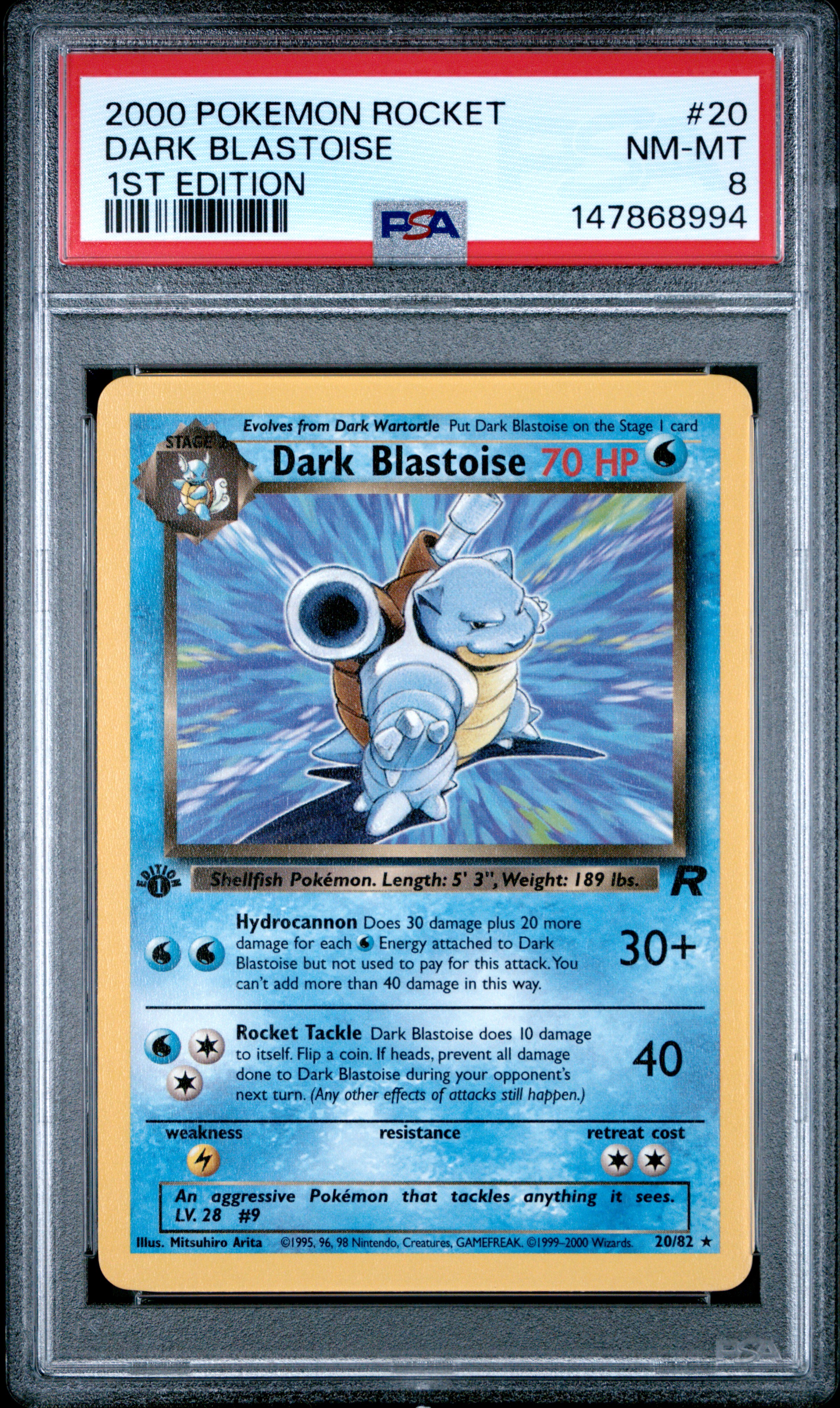 Dark Blastoise card artwork