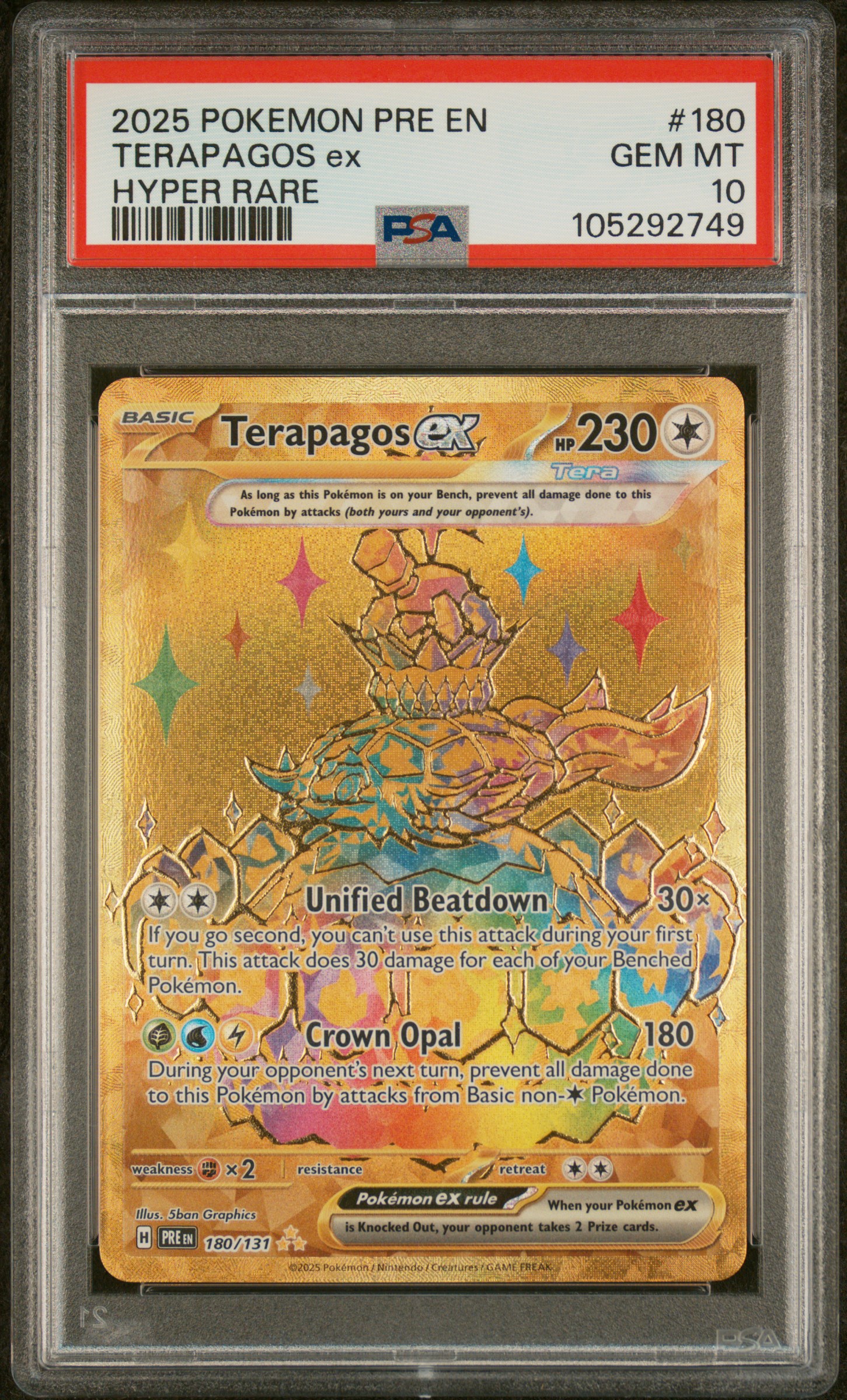 Terapagos EX card artwork