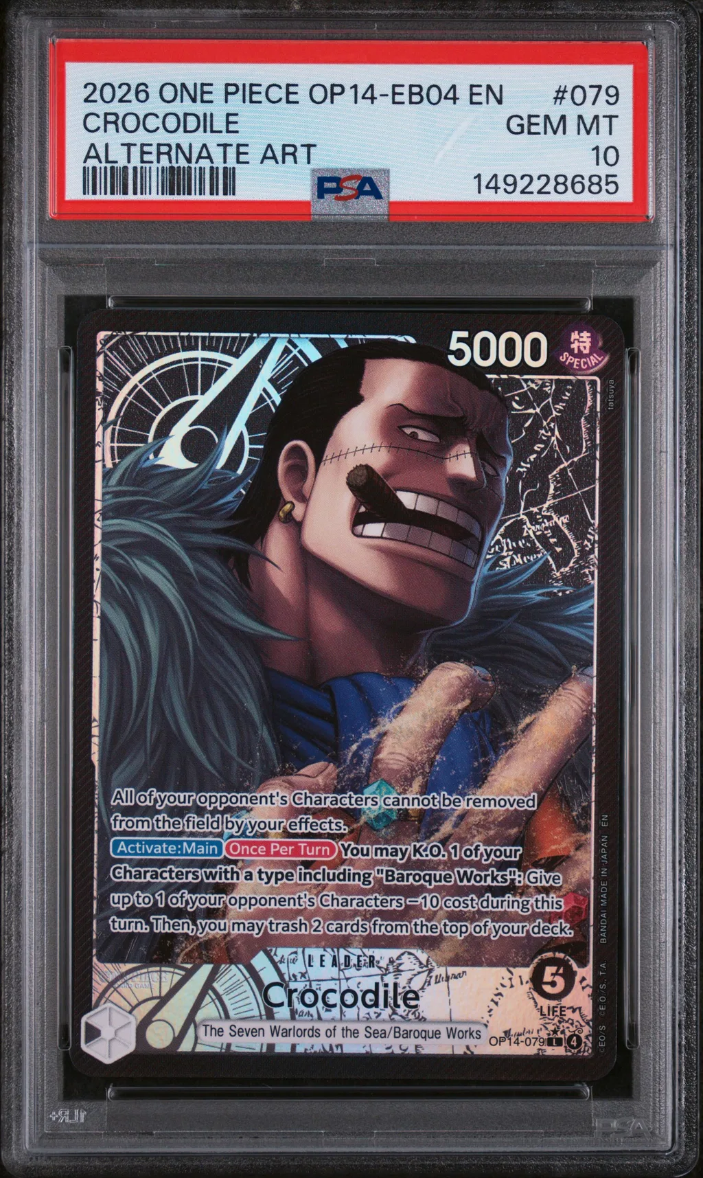 Crocodile card artwork