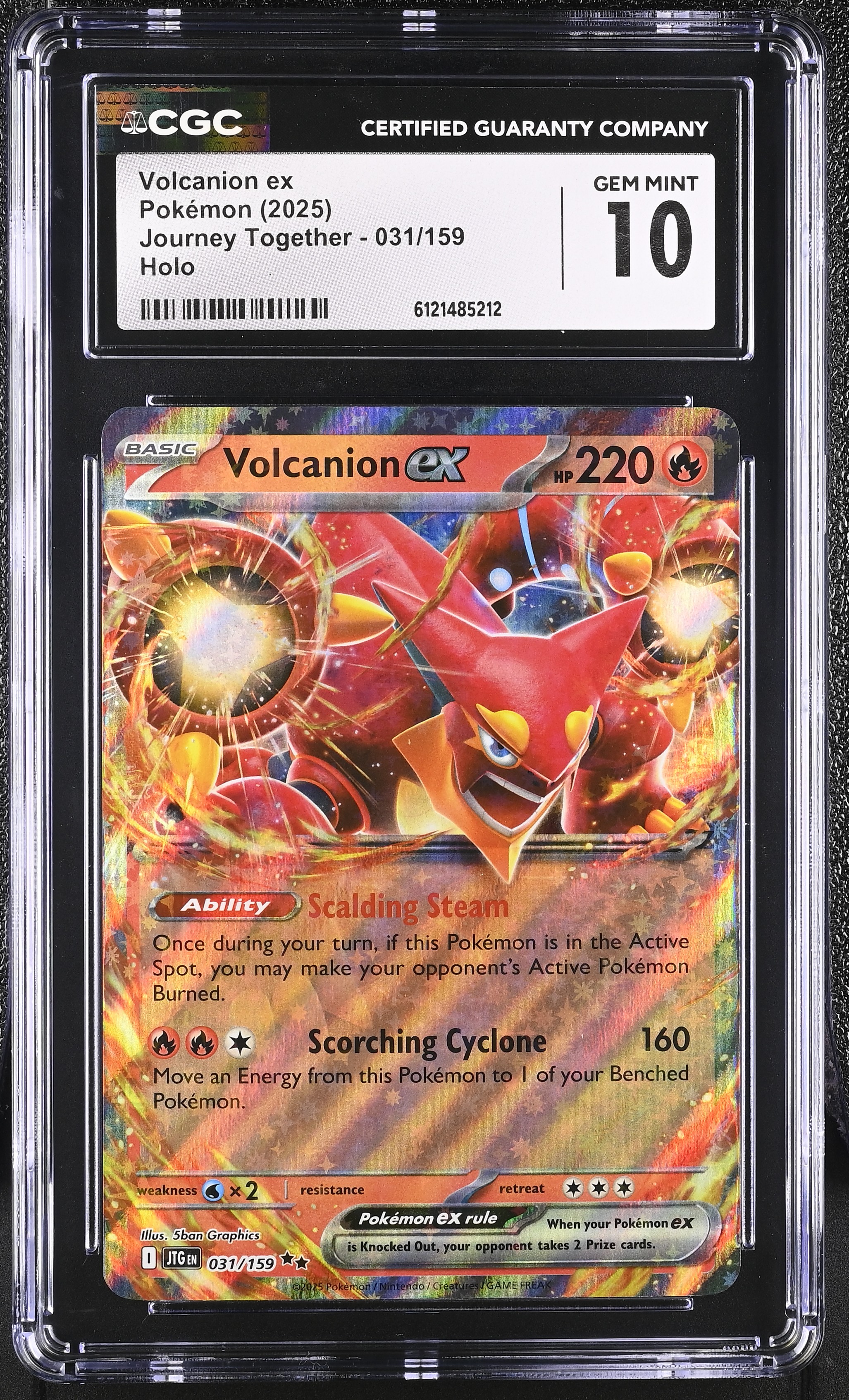 Volcanion ex card artwork