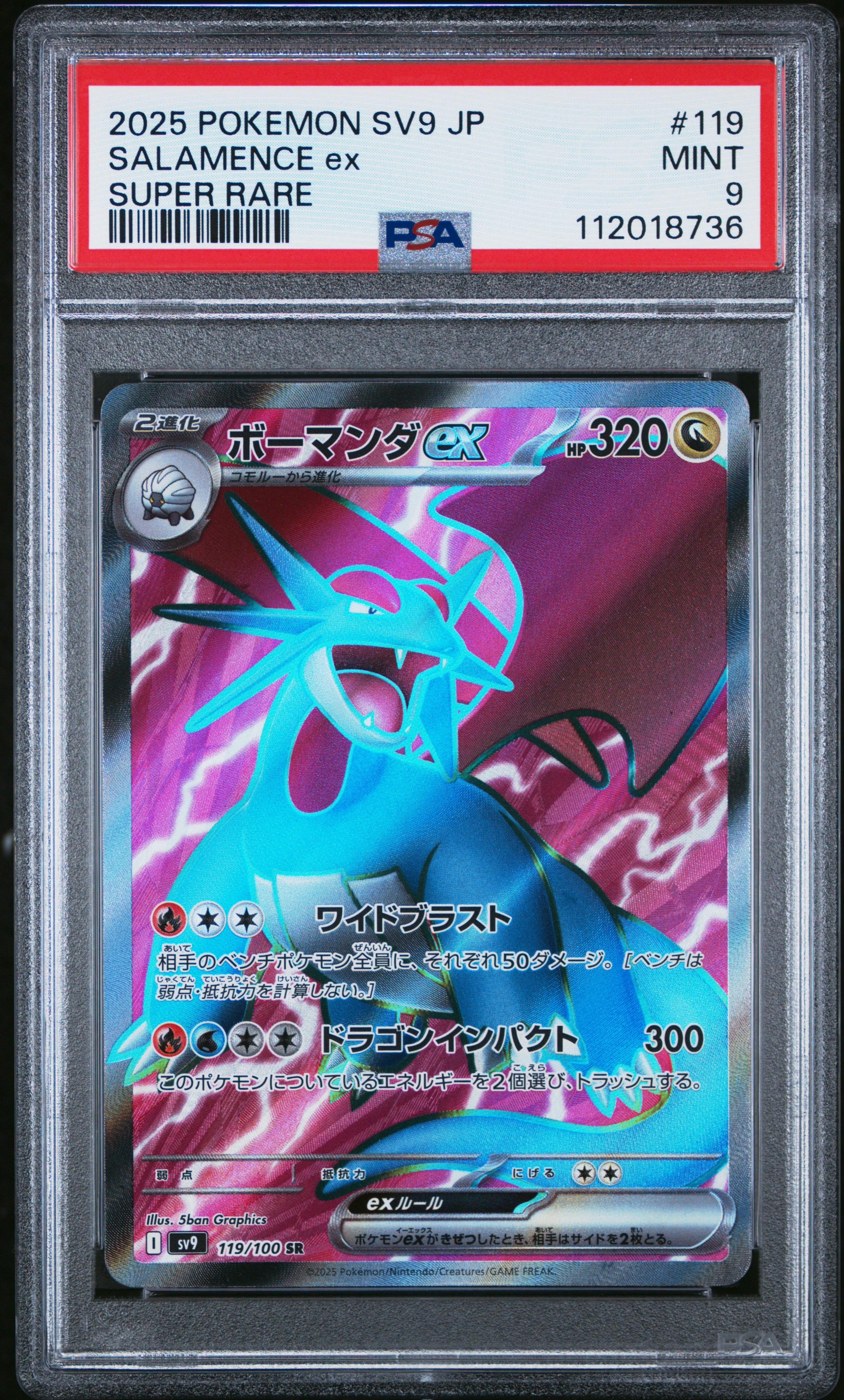 Salamence EX card artwork