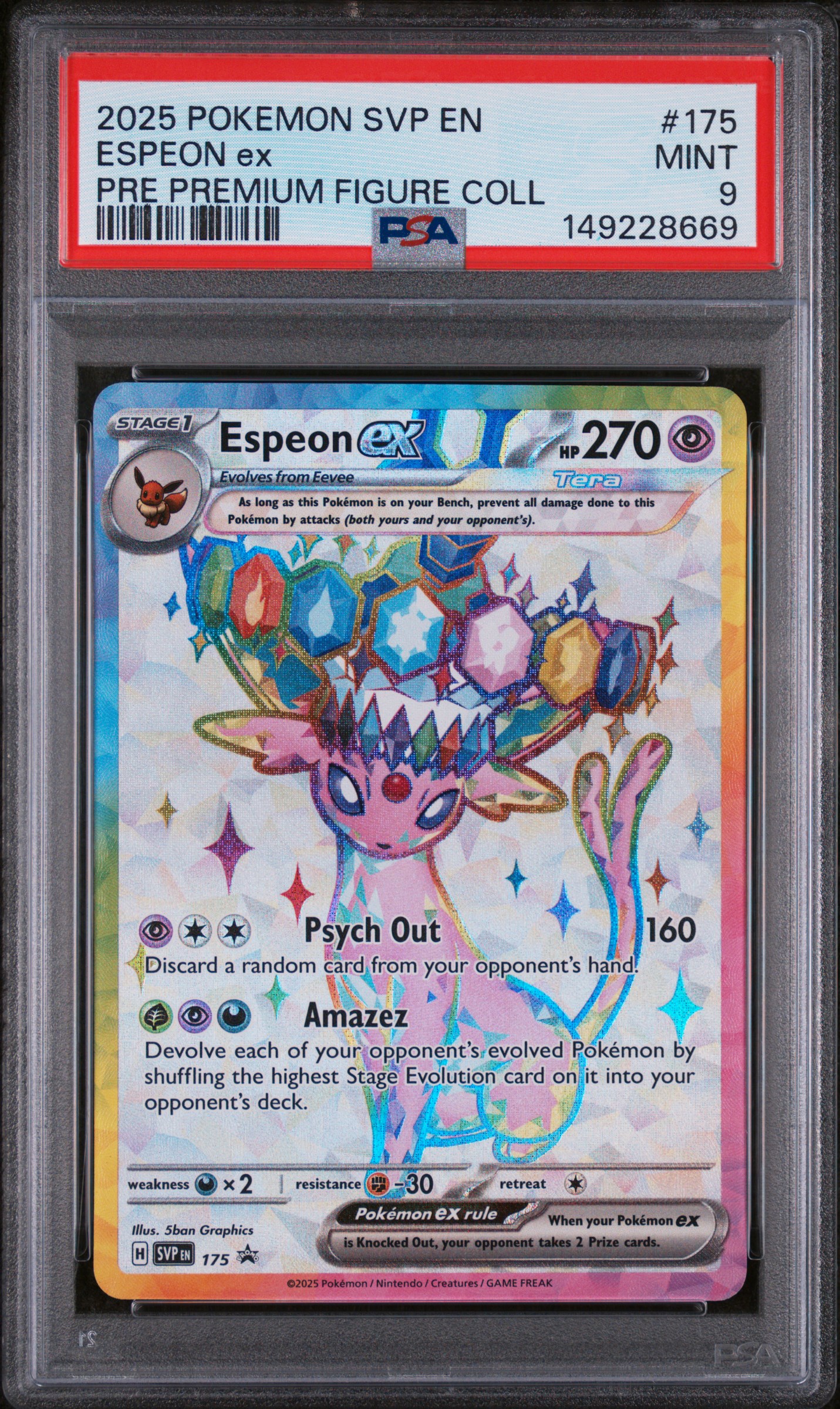 Espeon ex card artwork