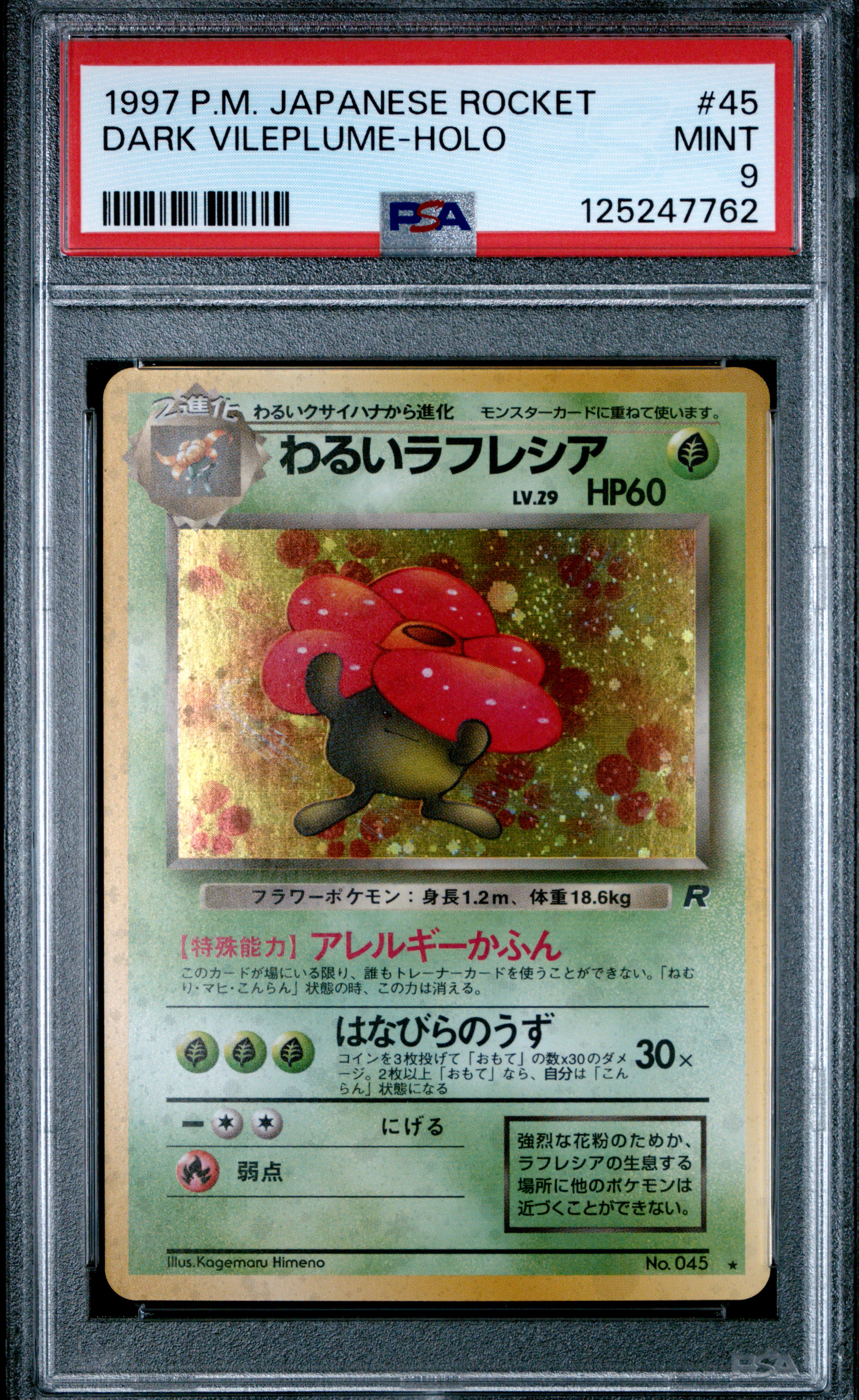 Dark Vileplume-Holo card artwork