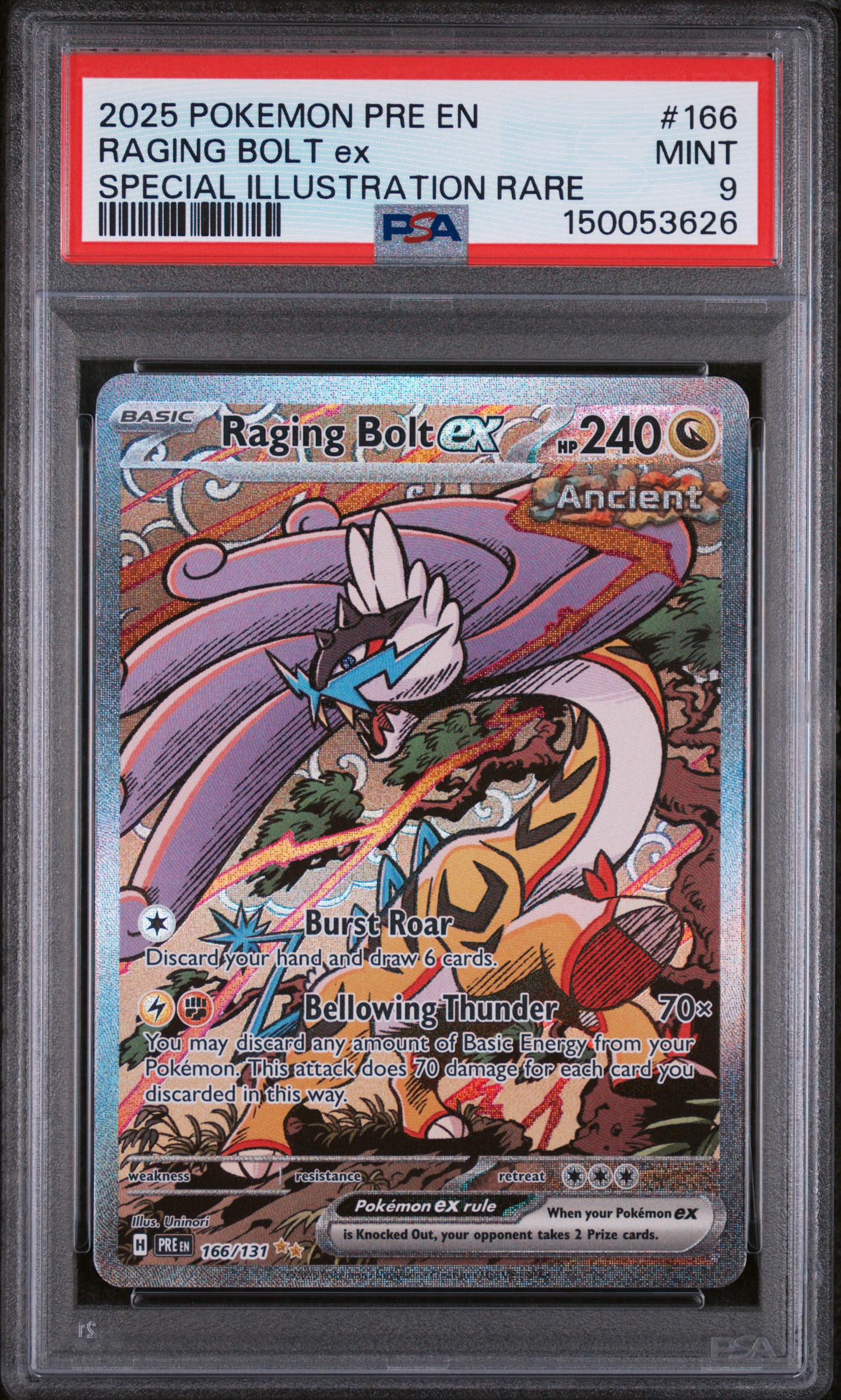 Raging Bolt EX card artwork