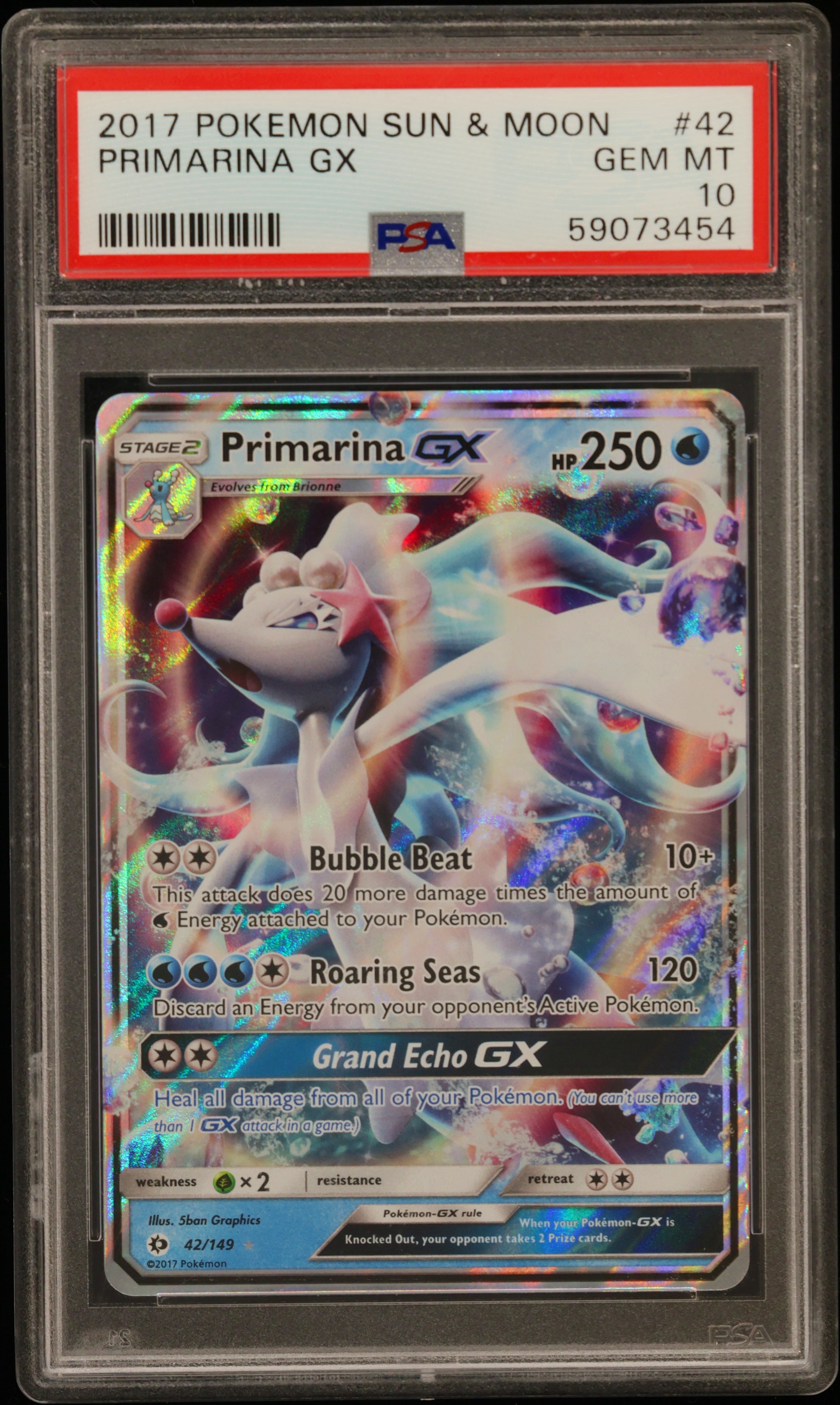 Primarina GX card artwork