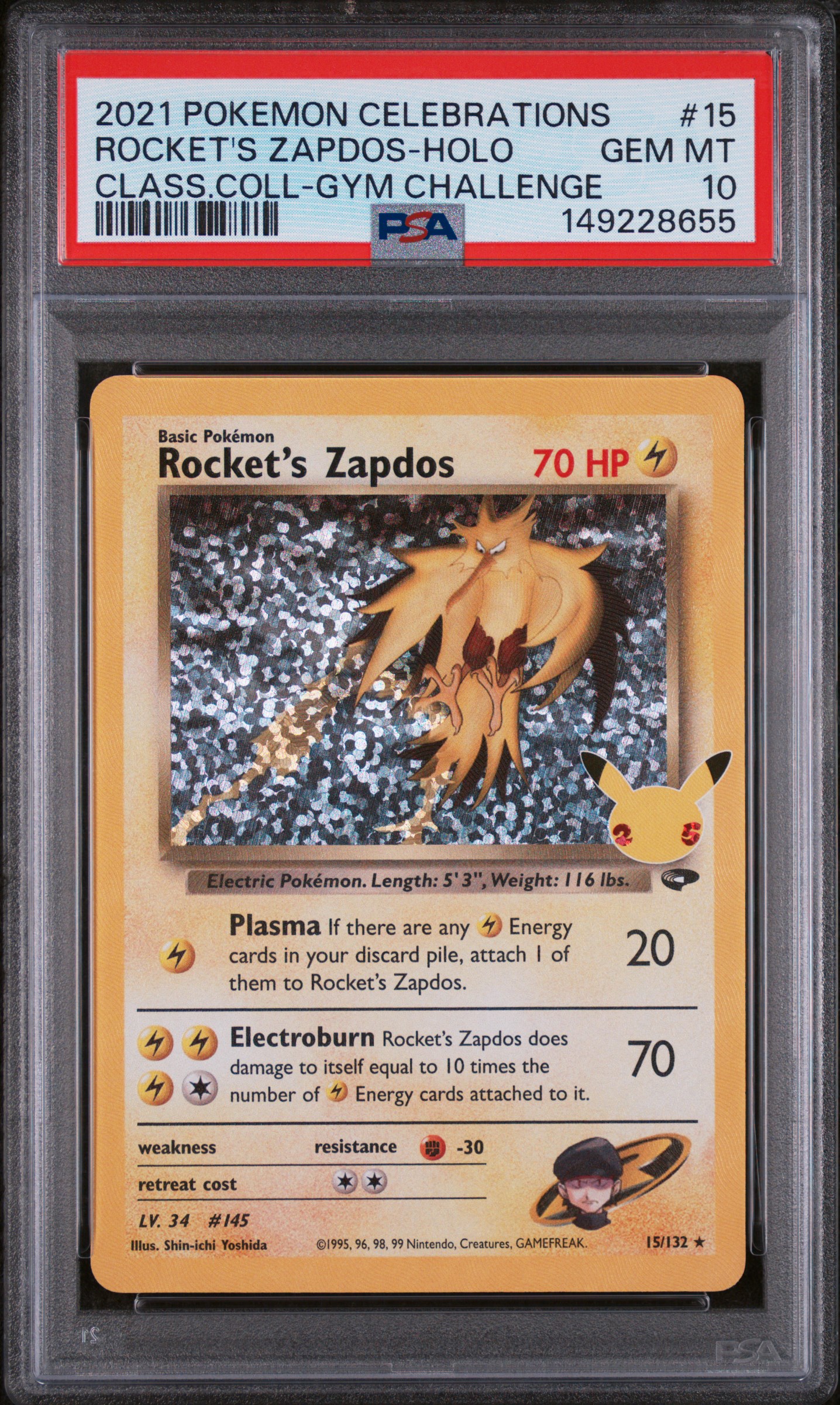 Rocket's Zapdos card artwork
