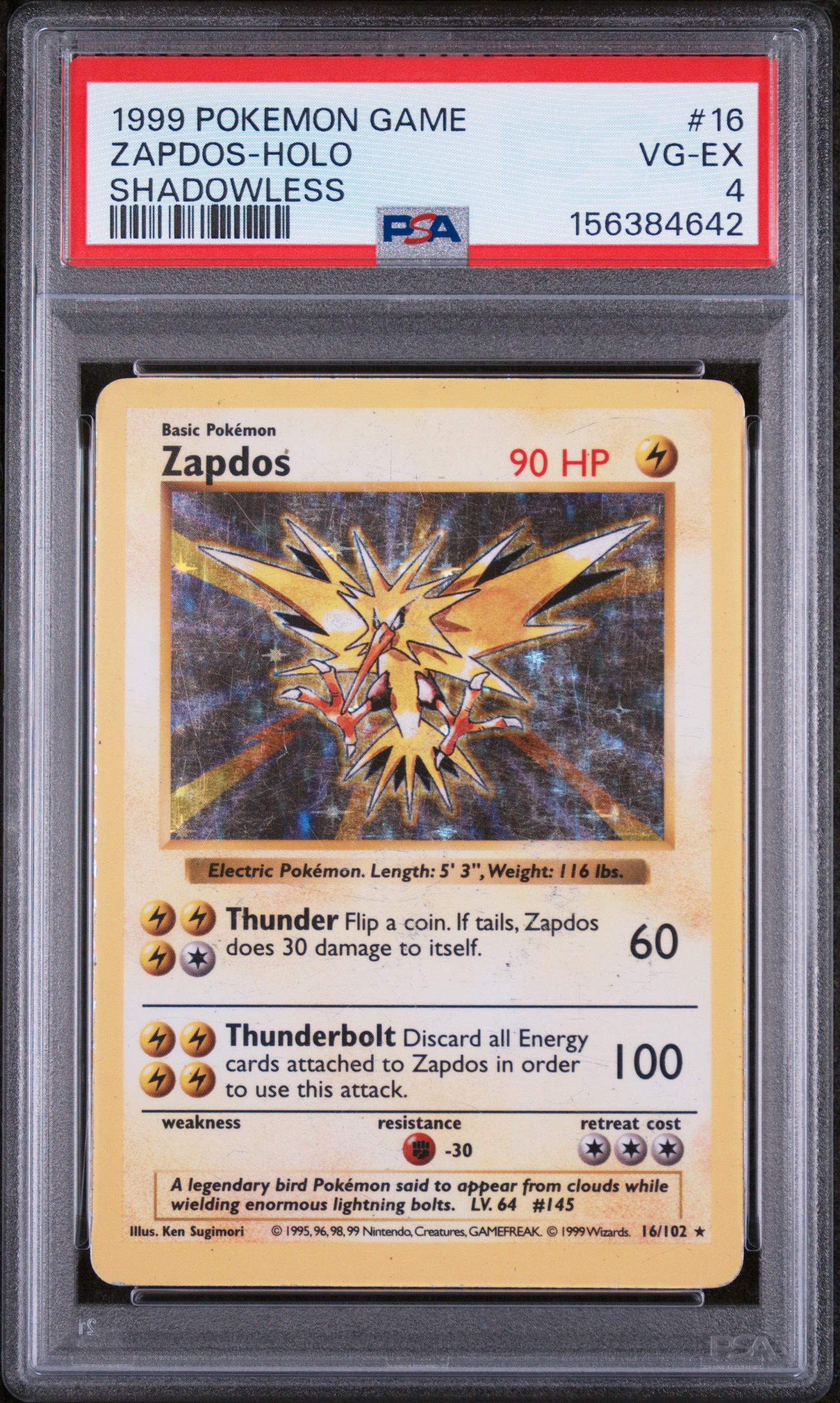 Zapdos-Holo card artwork
