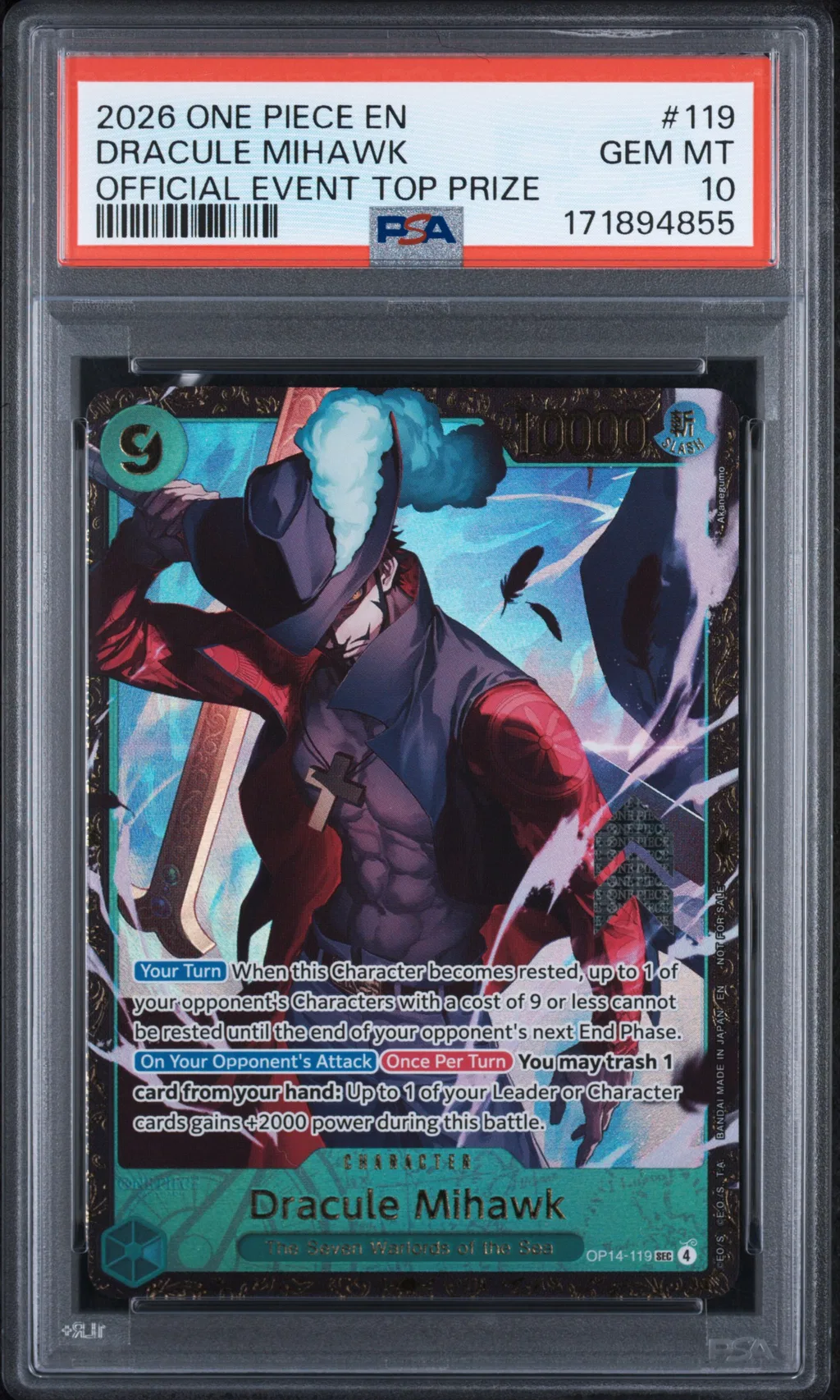 Dracule Mihawk card artwork