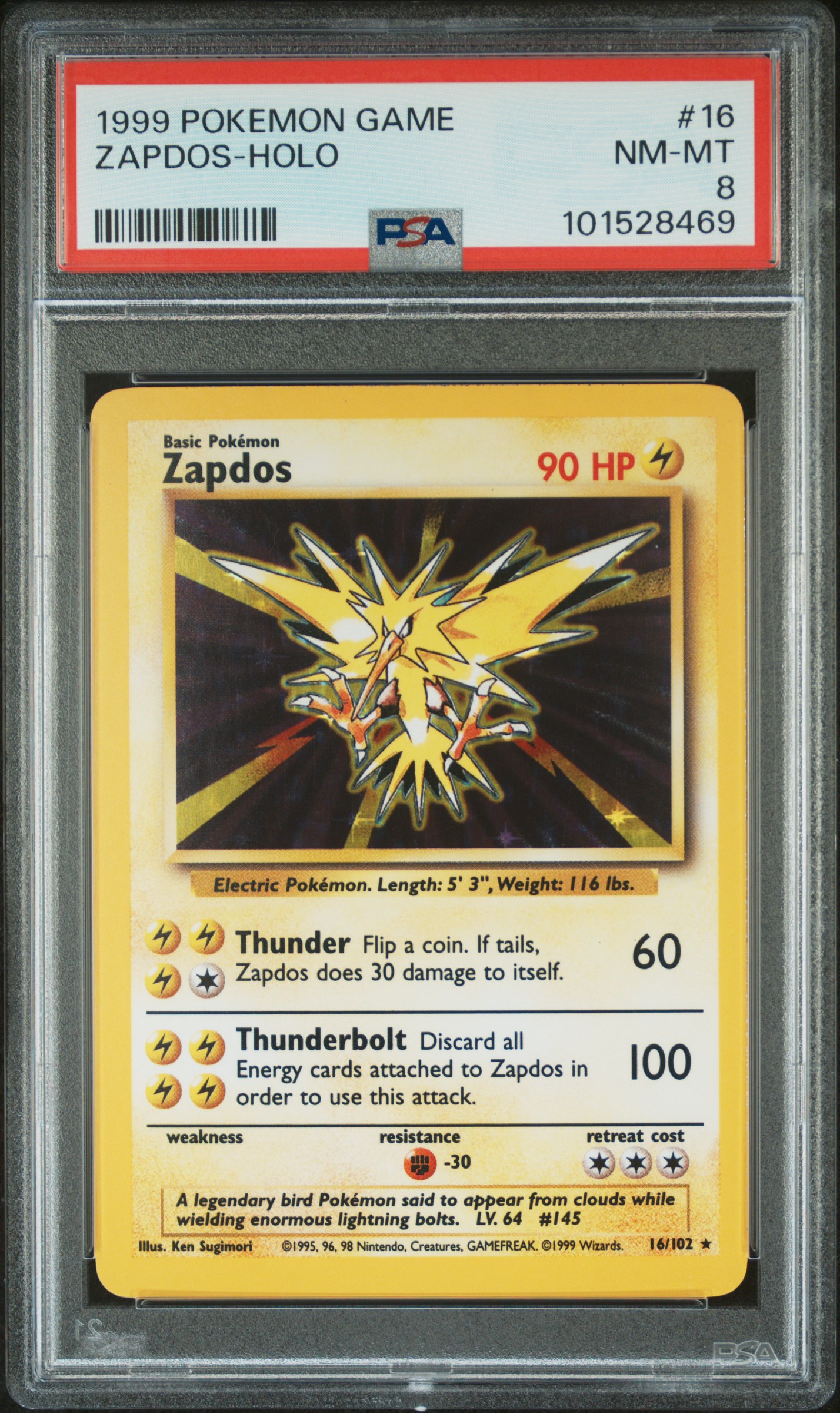 Zapdos-Holo card artwork