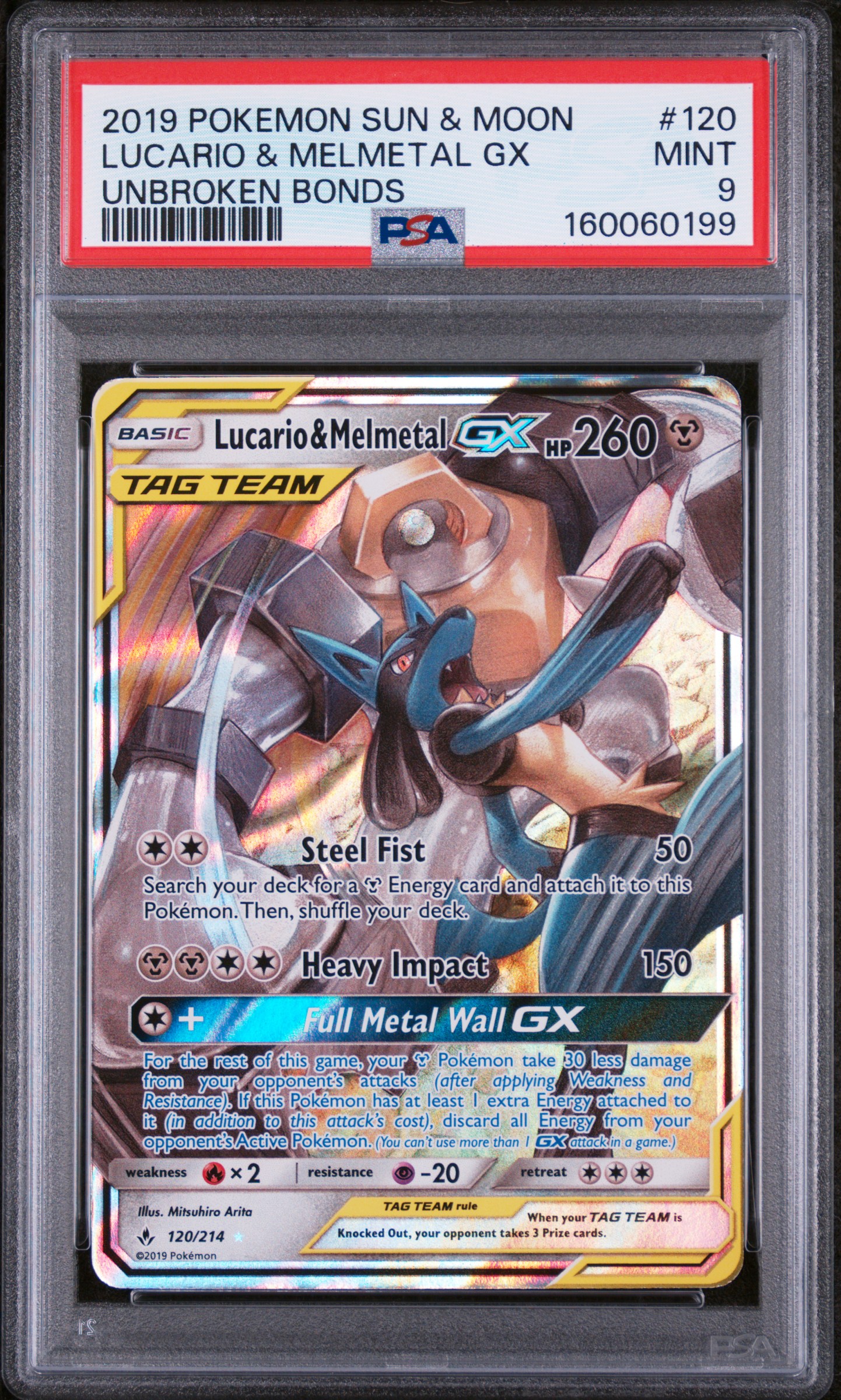 Lucario & Melmetal GX card artwork