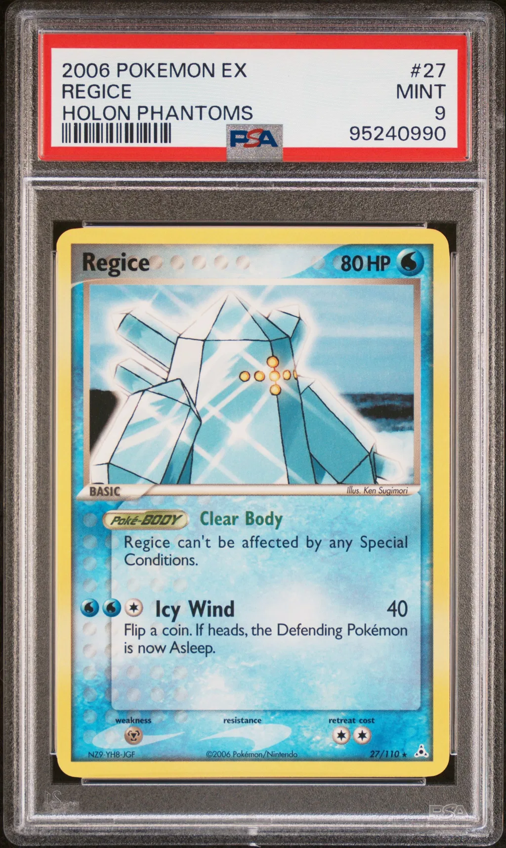 Regice card artwork