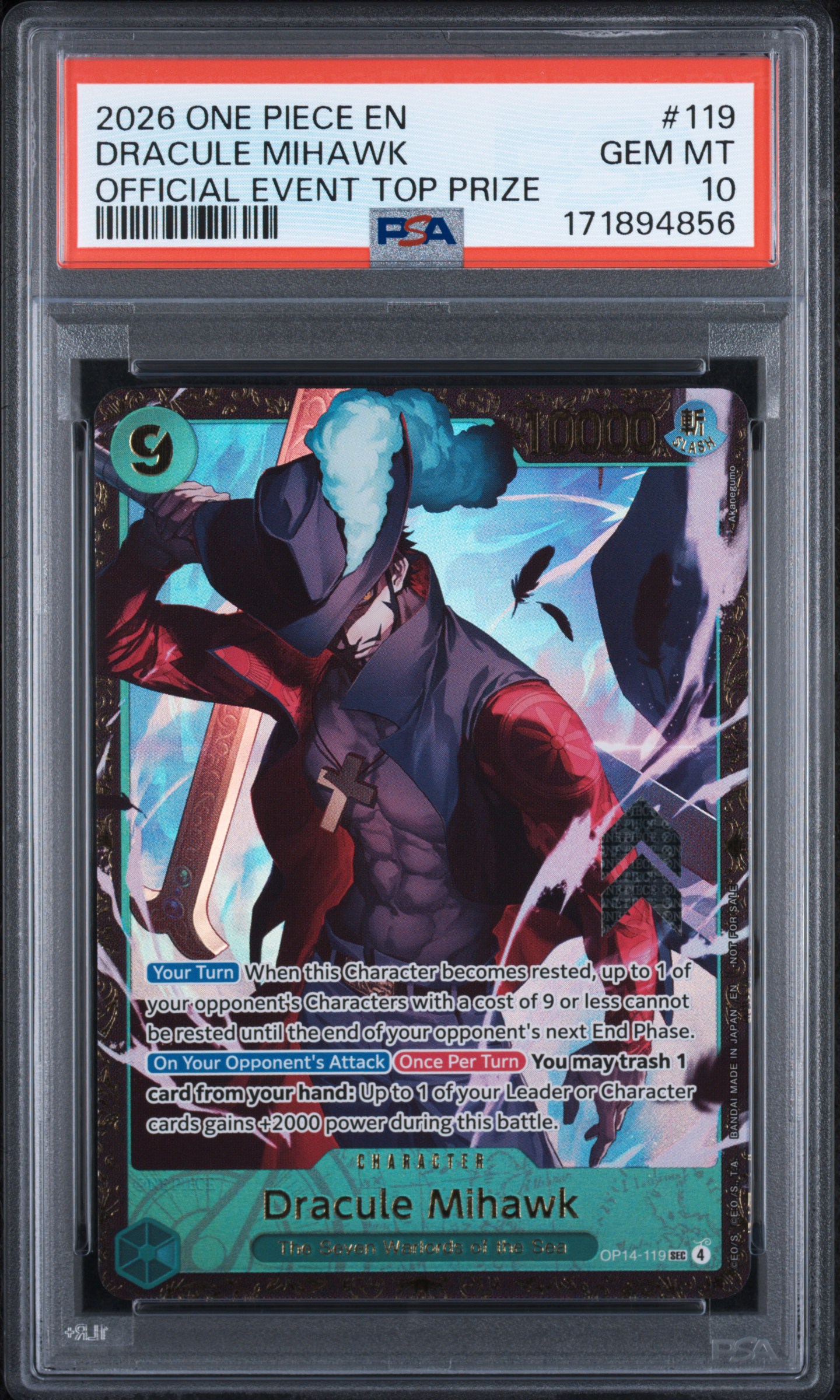Dracule Mihawk card artwork