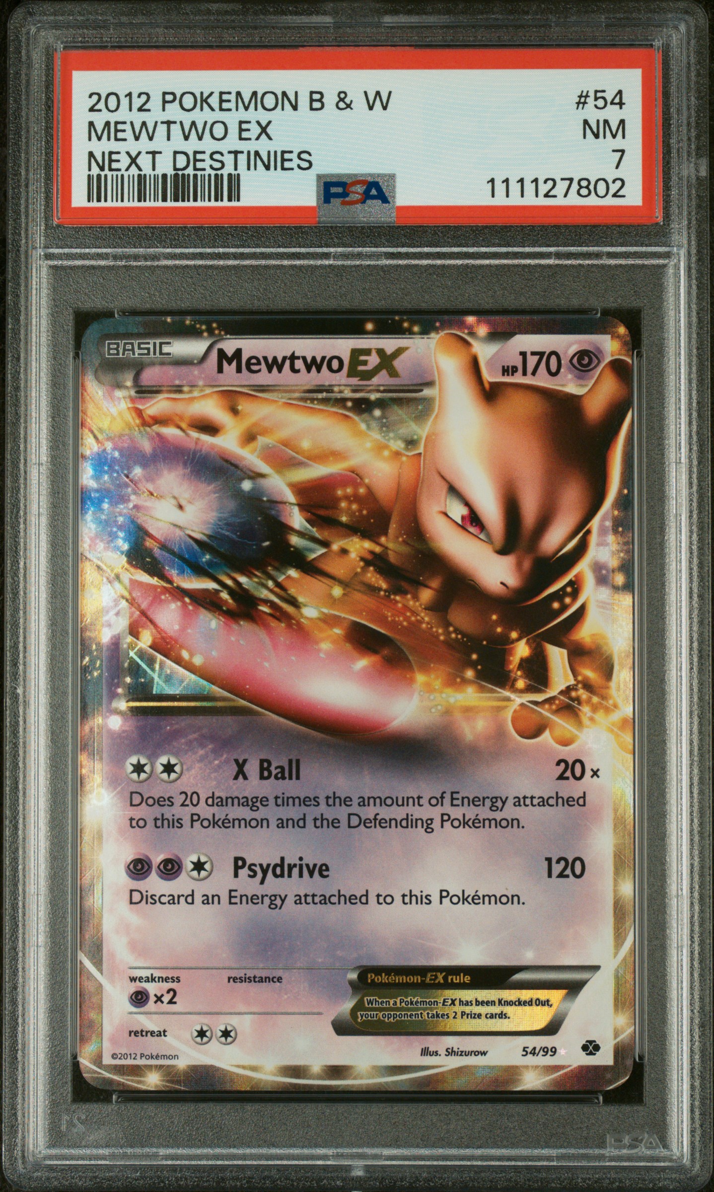 Mewtwo EX card artwork