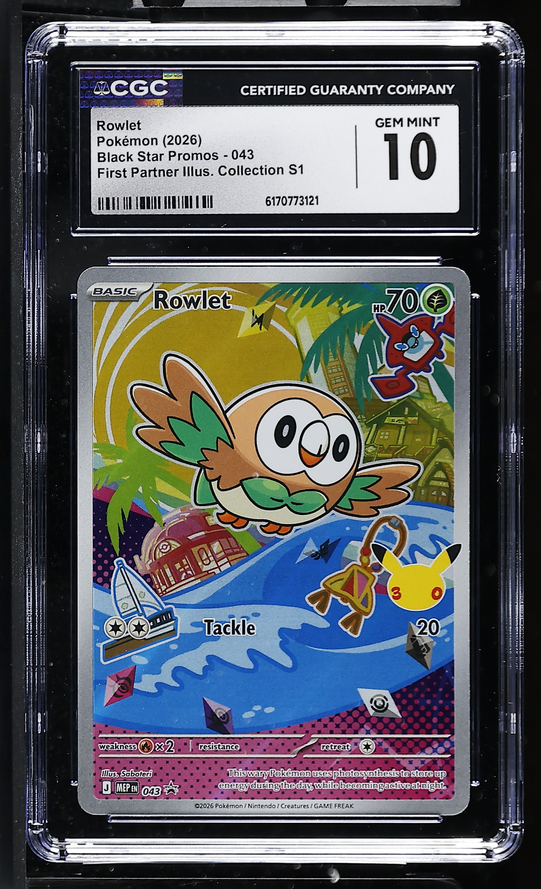 Rowlet card artwork