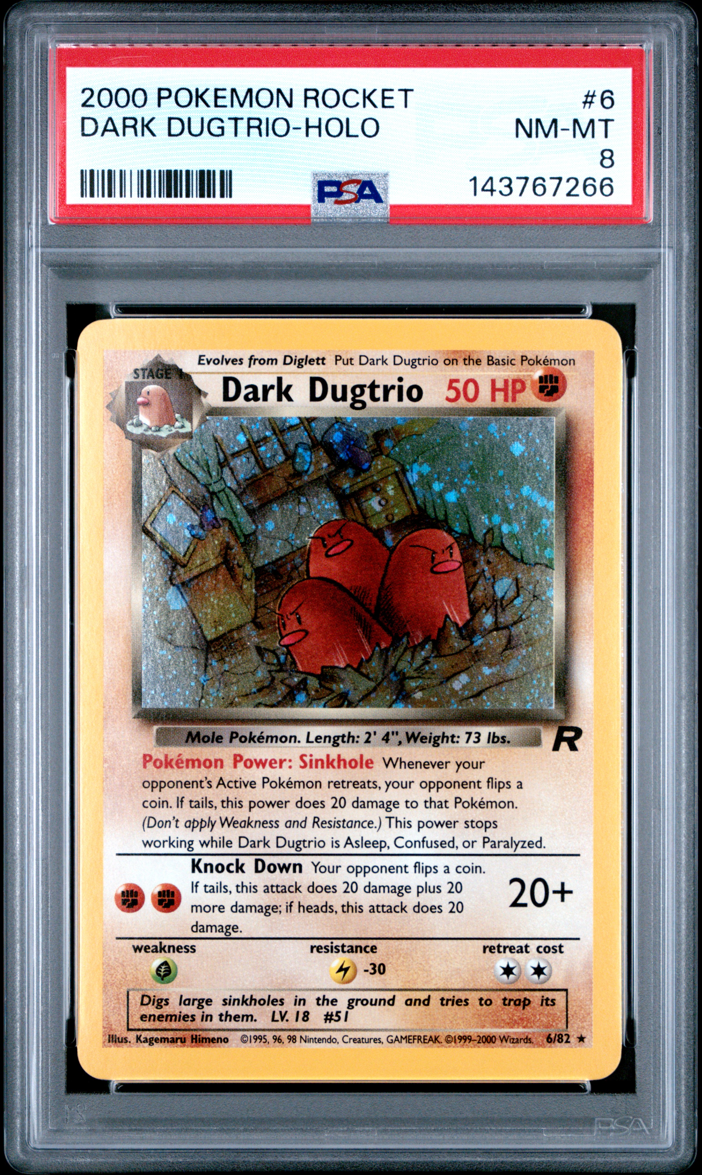Dark Dugtrio card artwork