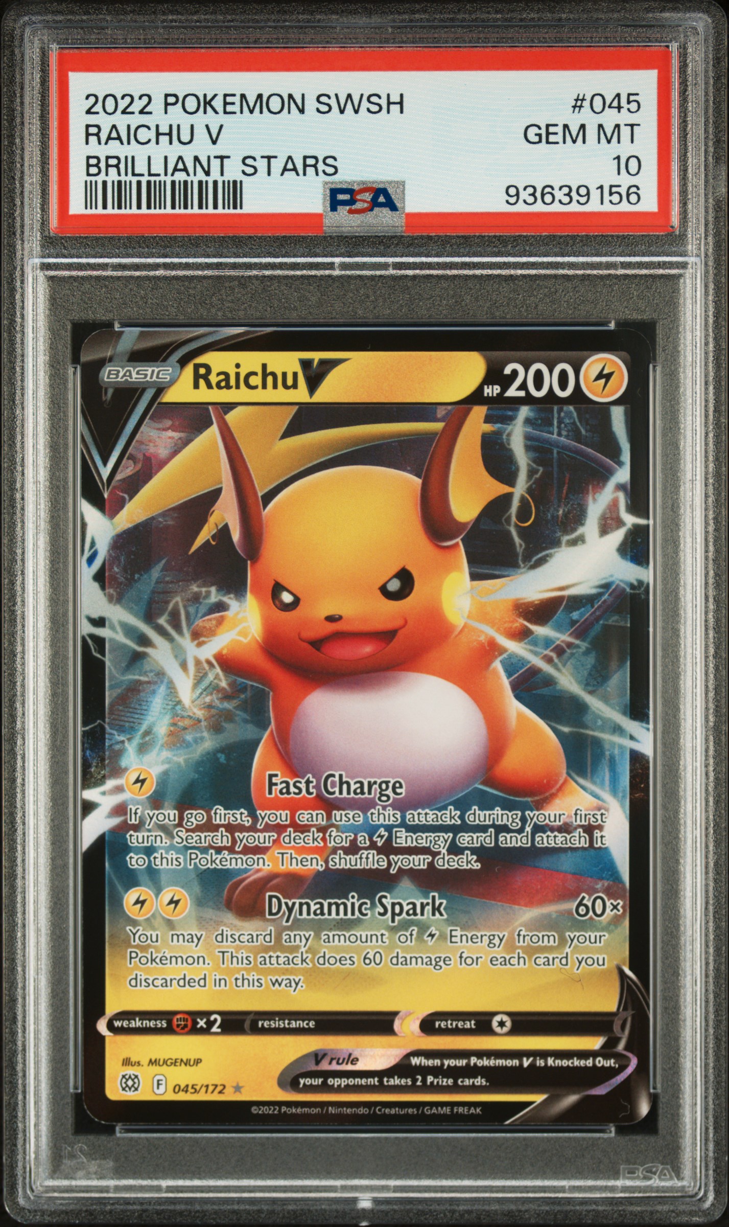 Raichu V card artwork