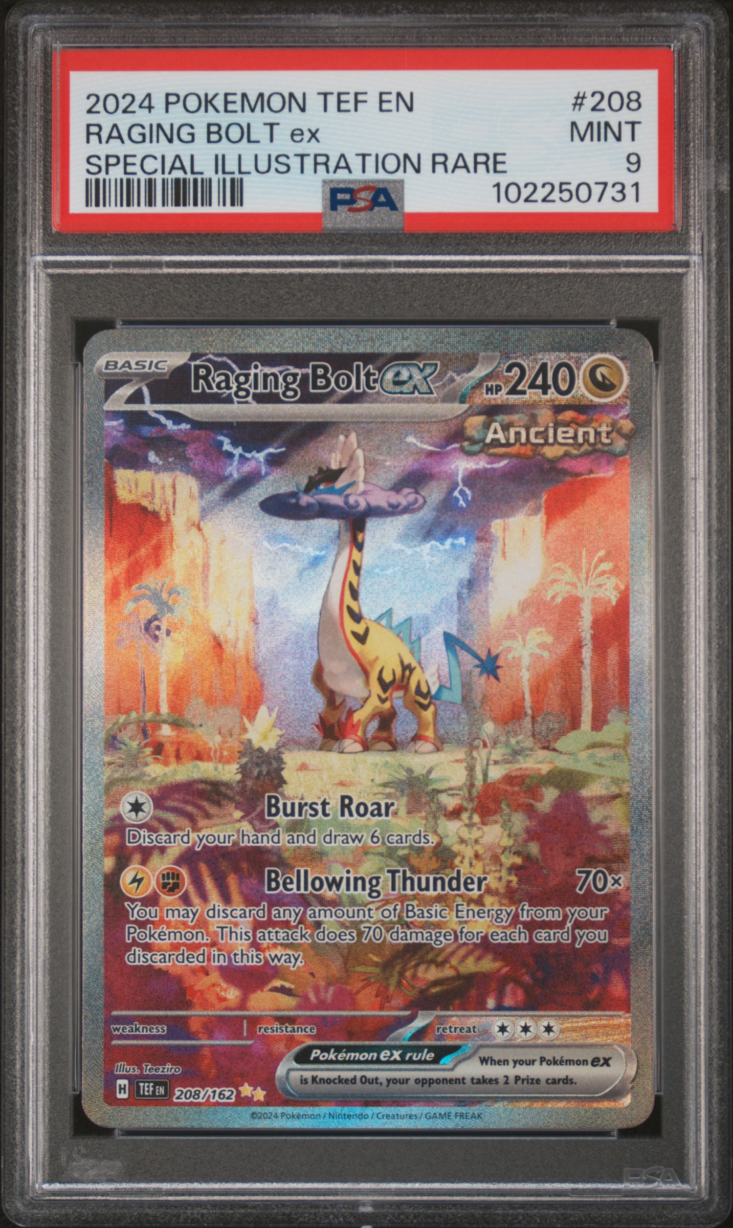 Raging Bolt EX card artwork