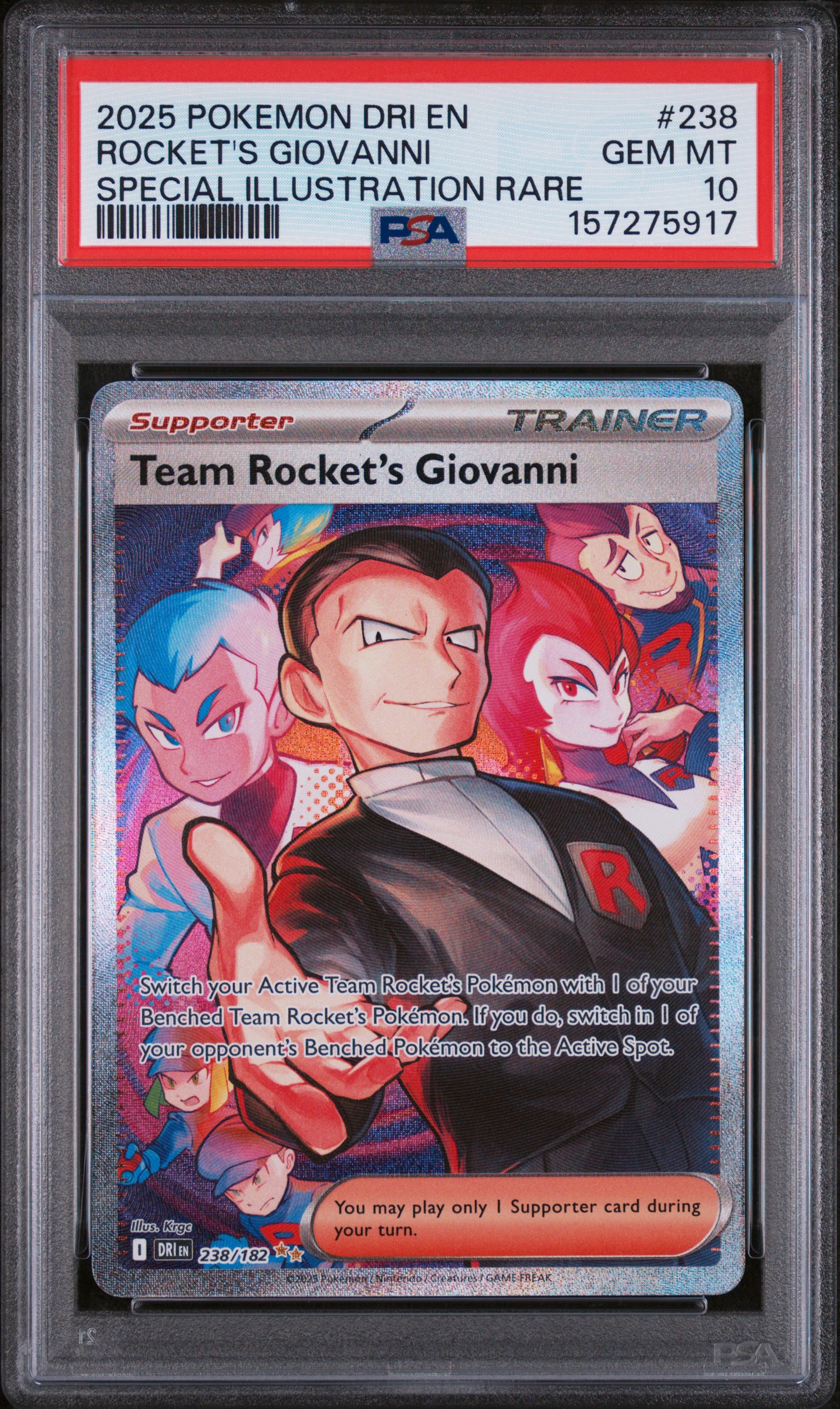 Team Rocket's Giovanni card artwork