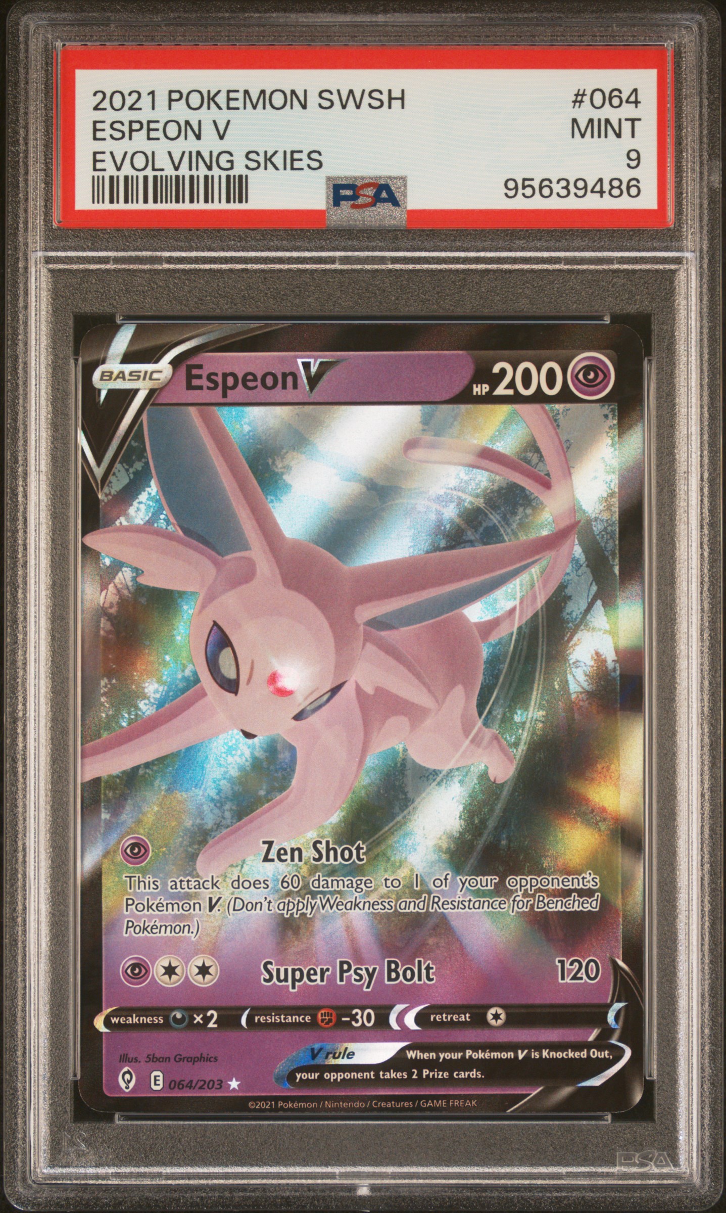 Espeon V card artwork