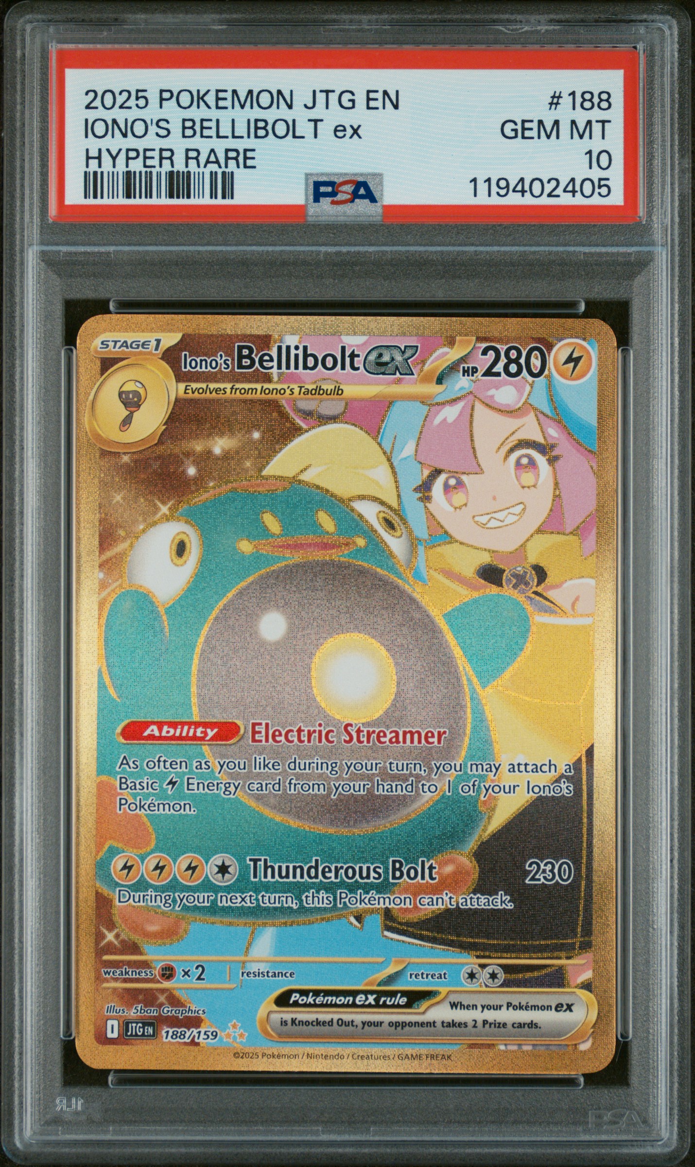 Iono's Bellibolt EX card artwork