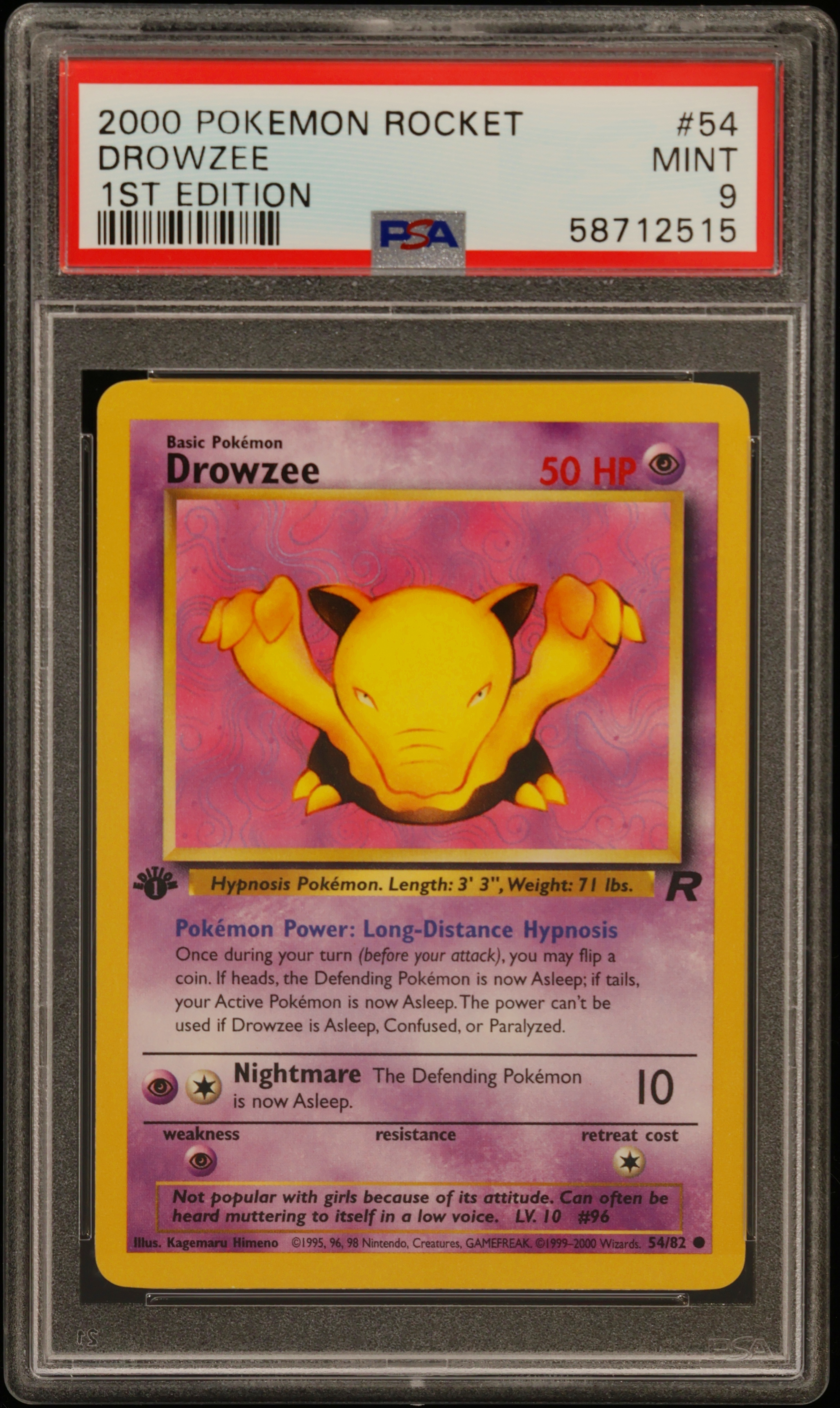 Drowzee card artwork