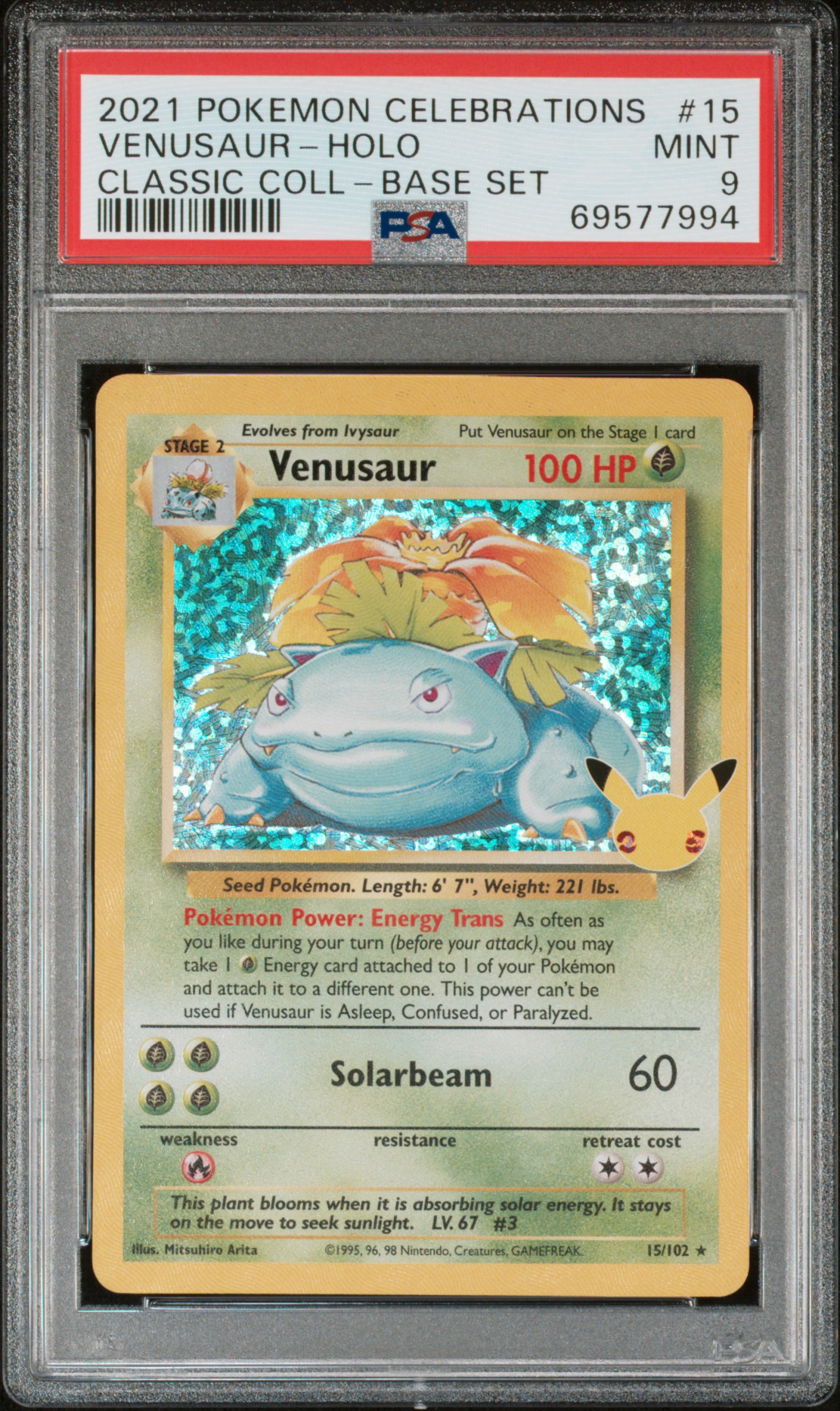 Venusaur-Holo card artwork