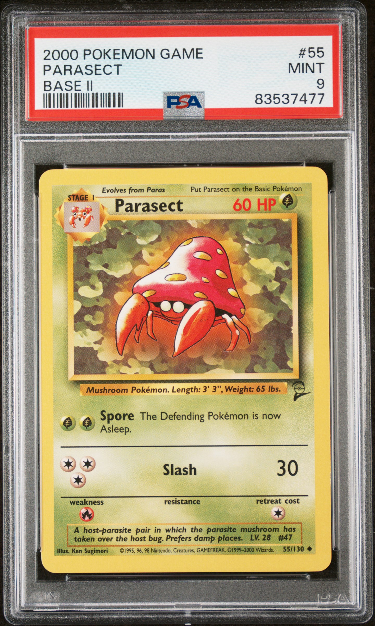 Parasect card artwork