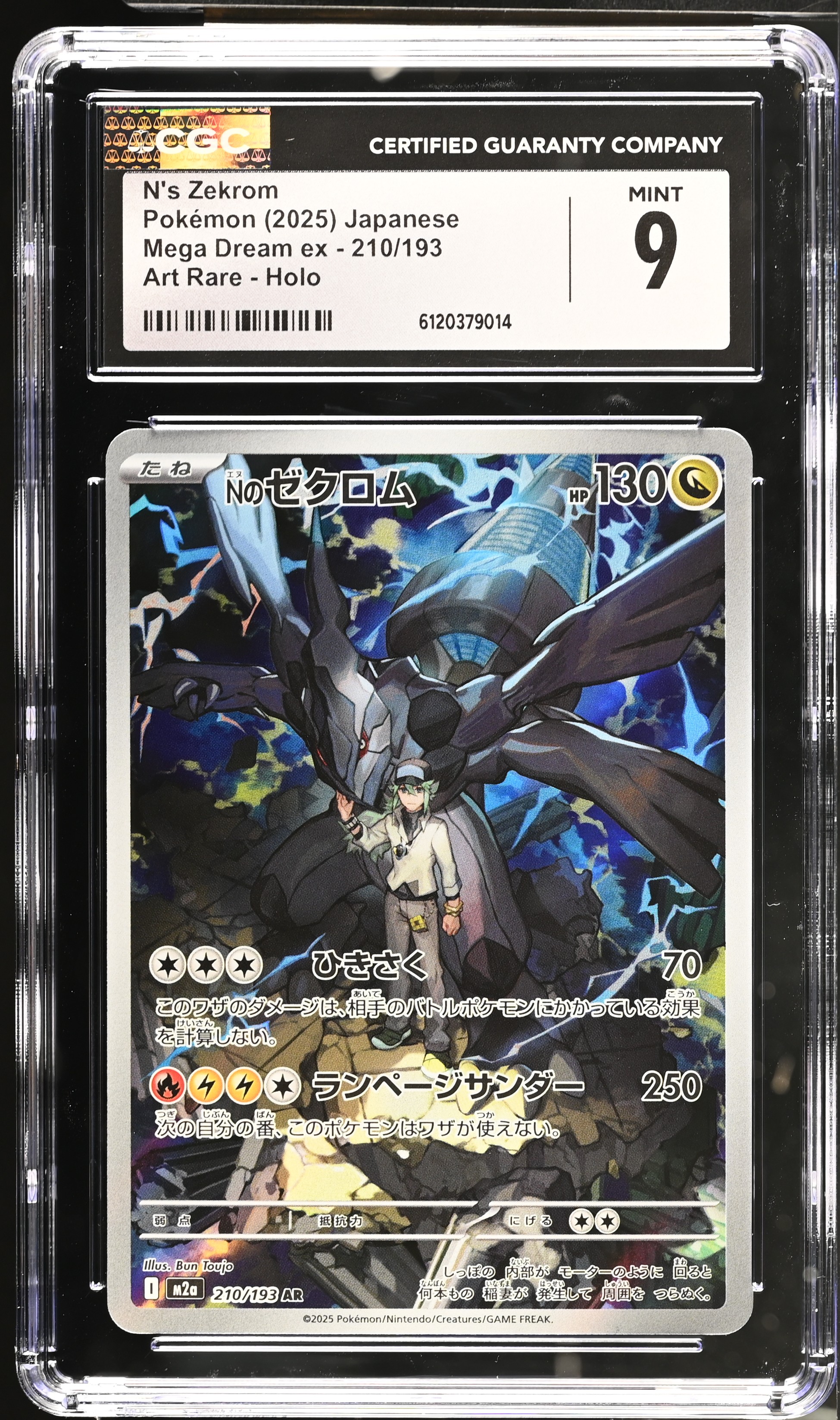 N's Zekrom card artwork