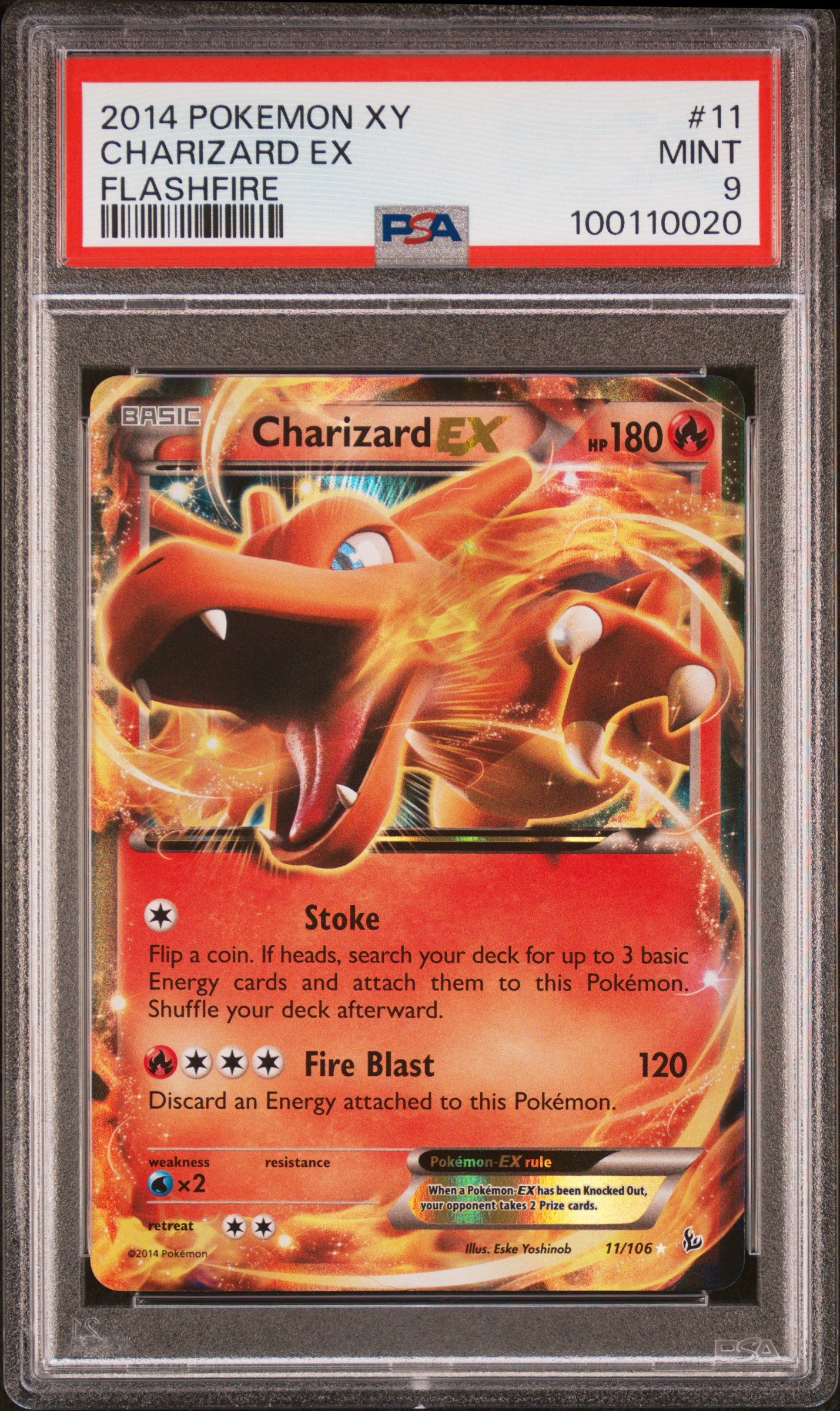 Charizard EX card artwork