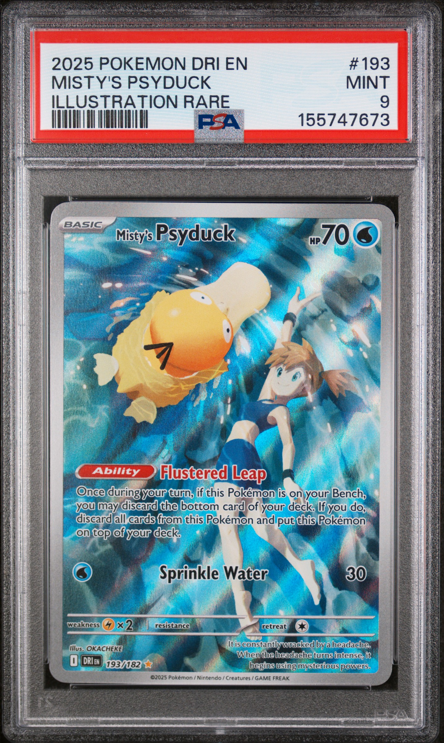 Misty's Psyduck card artwork