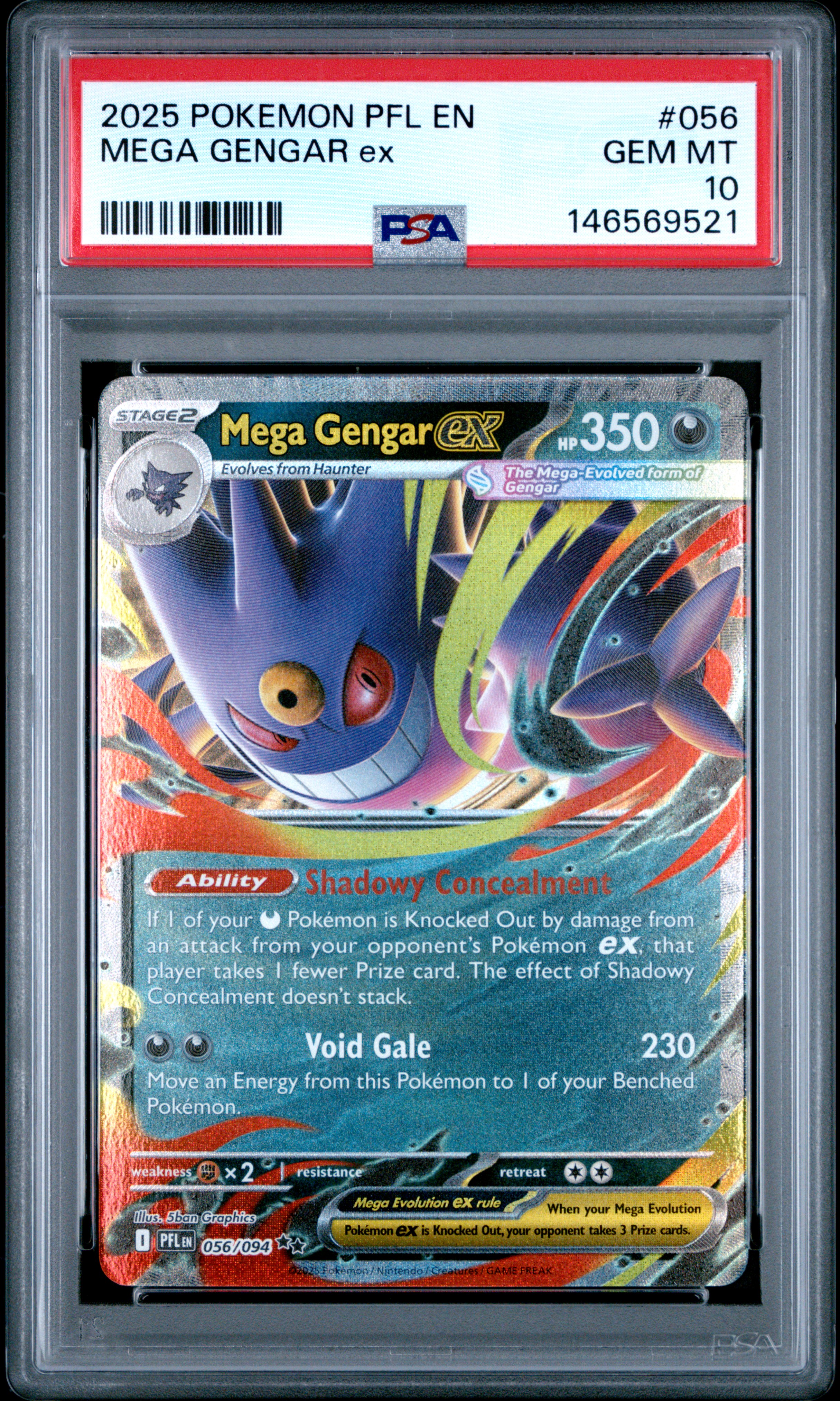 Mega Gengar ex card artwork