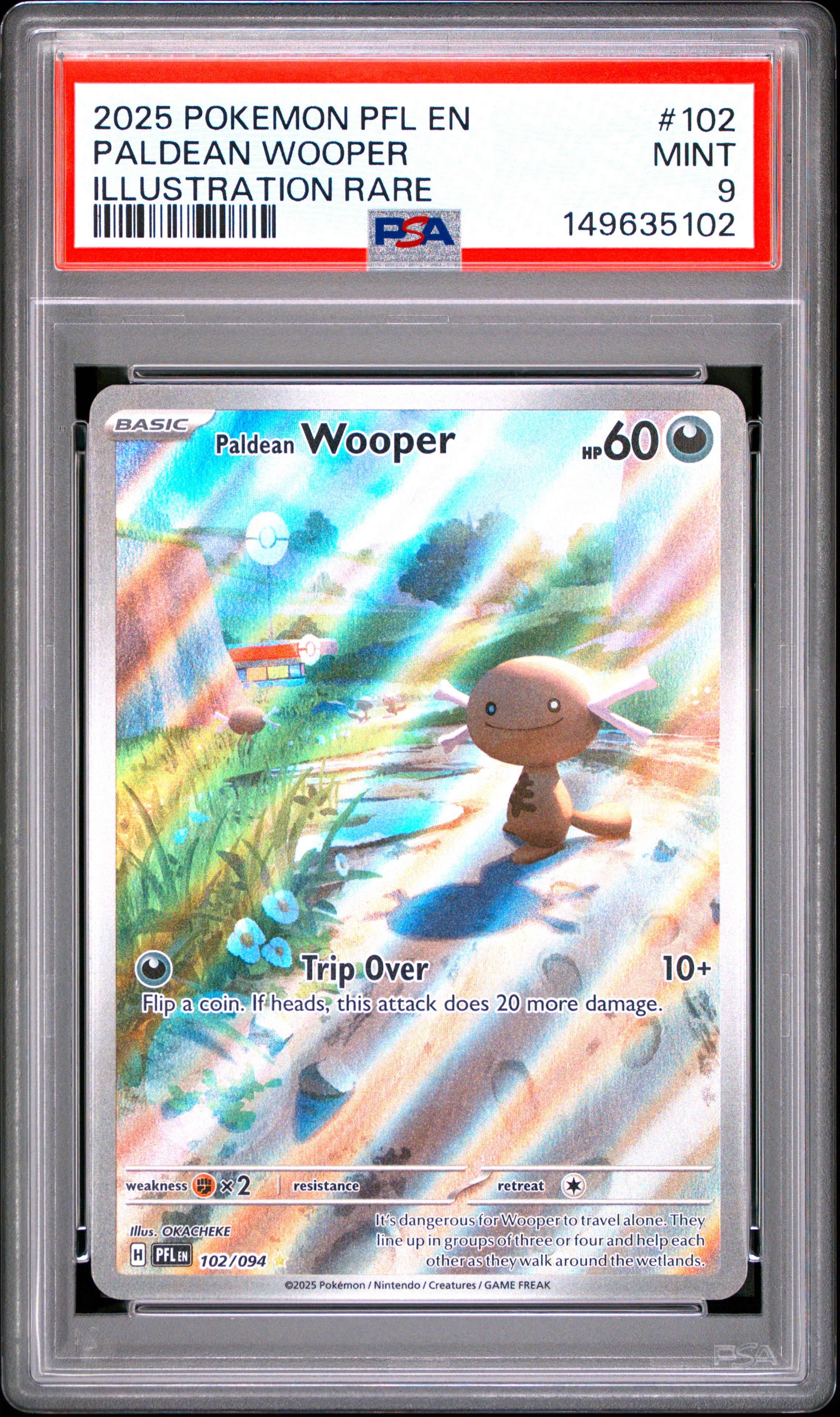 Paldean Wooper card artwork